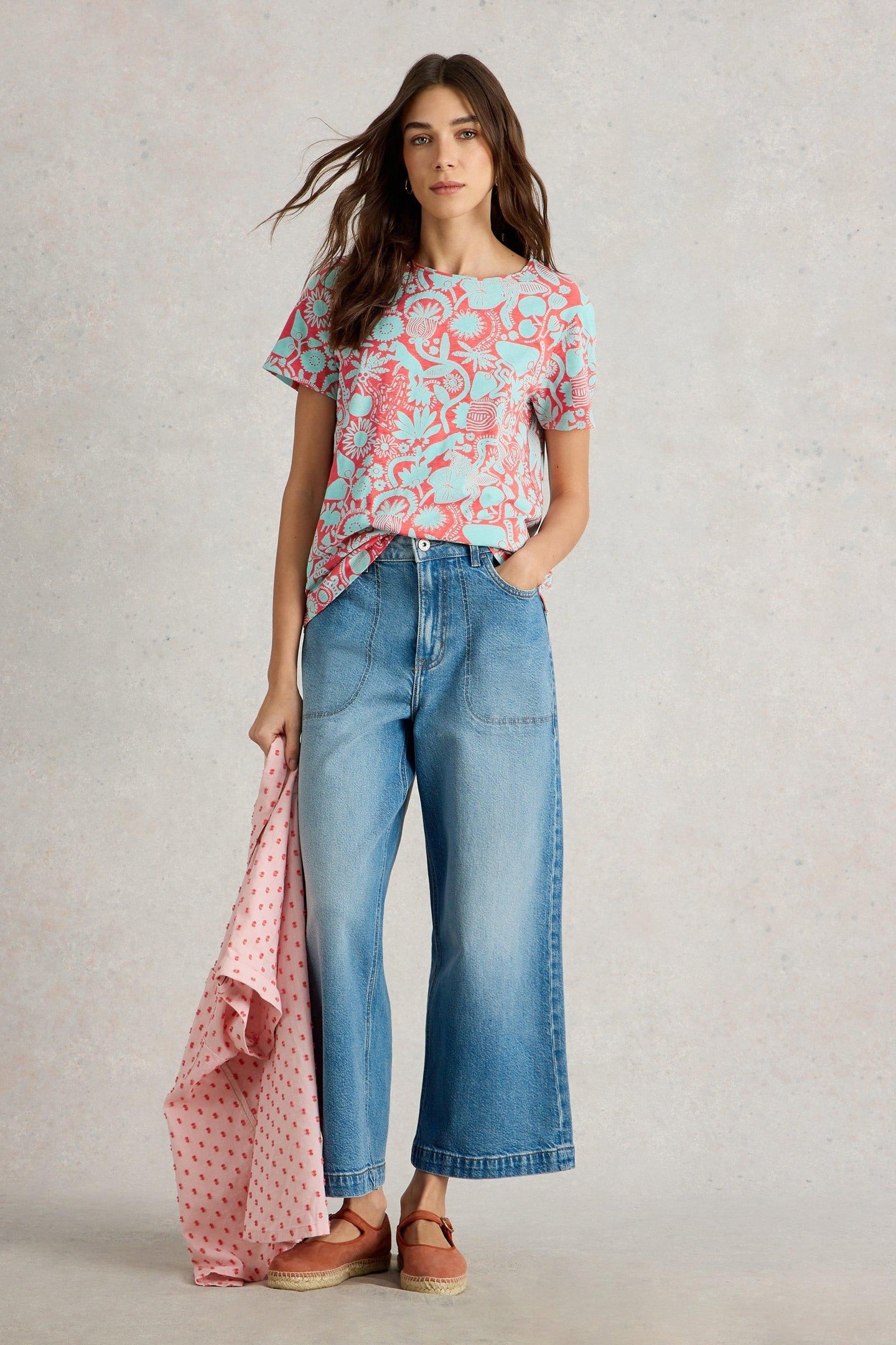 ABBIE TEE CORAL PRINT 2
