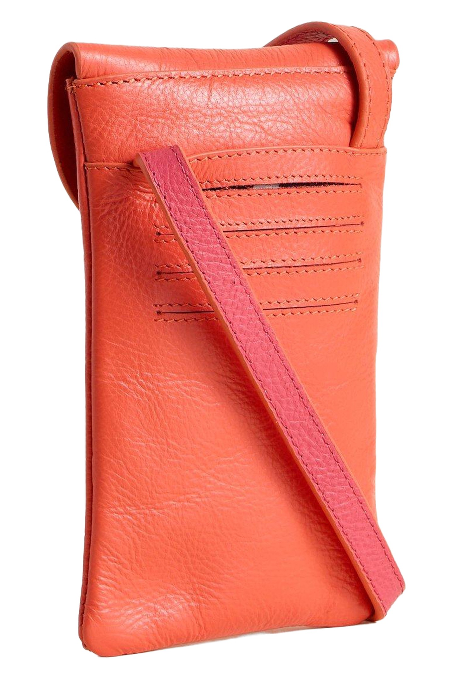 COCO LEATHER PHONE BAG BRIGHT RED 2