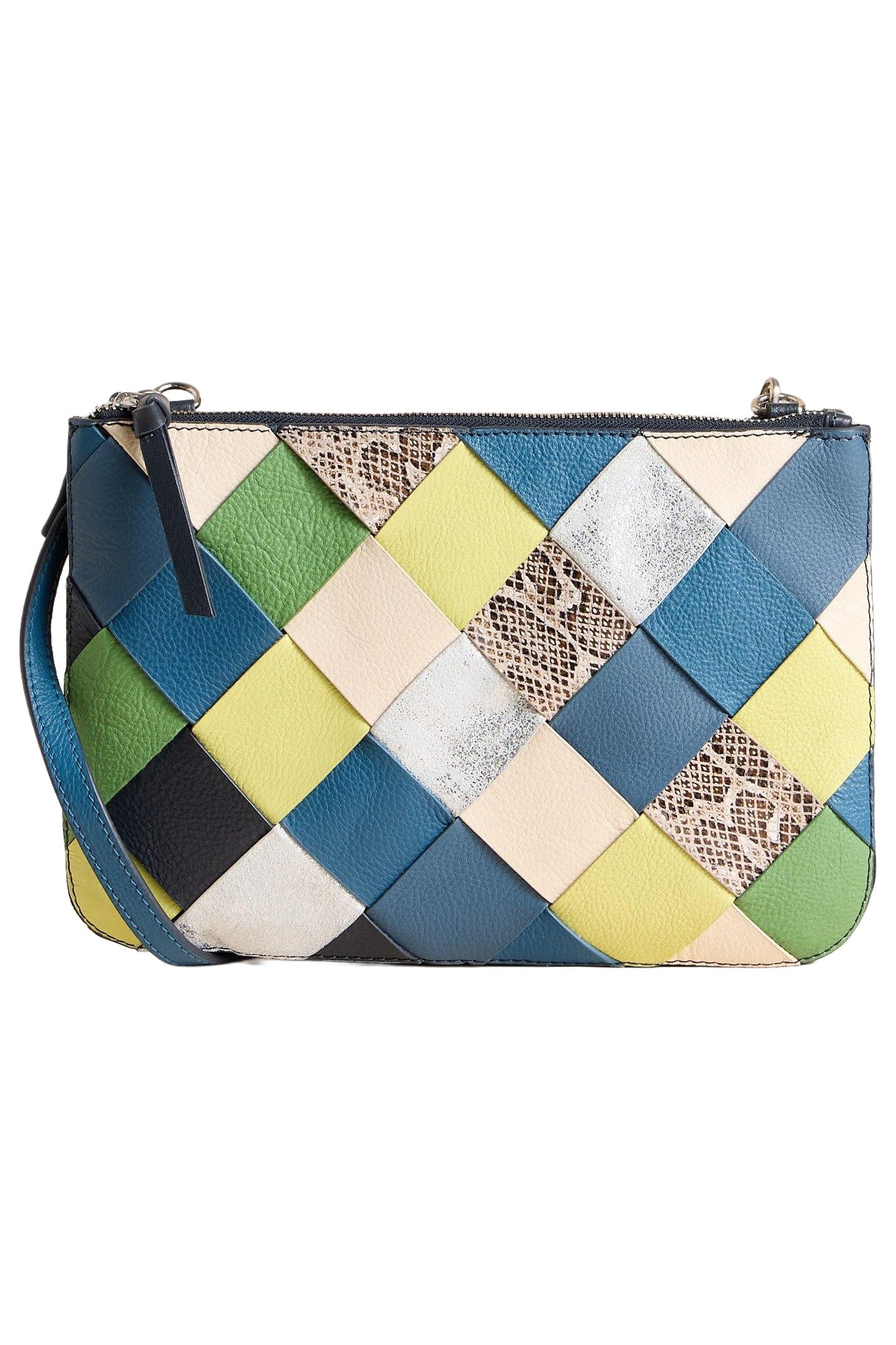 CONNIE DOUBLE POUCH CROSSBODY BLUE MULTI 3