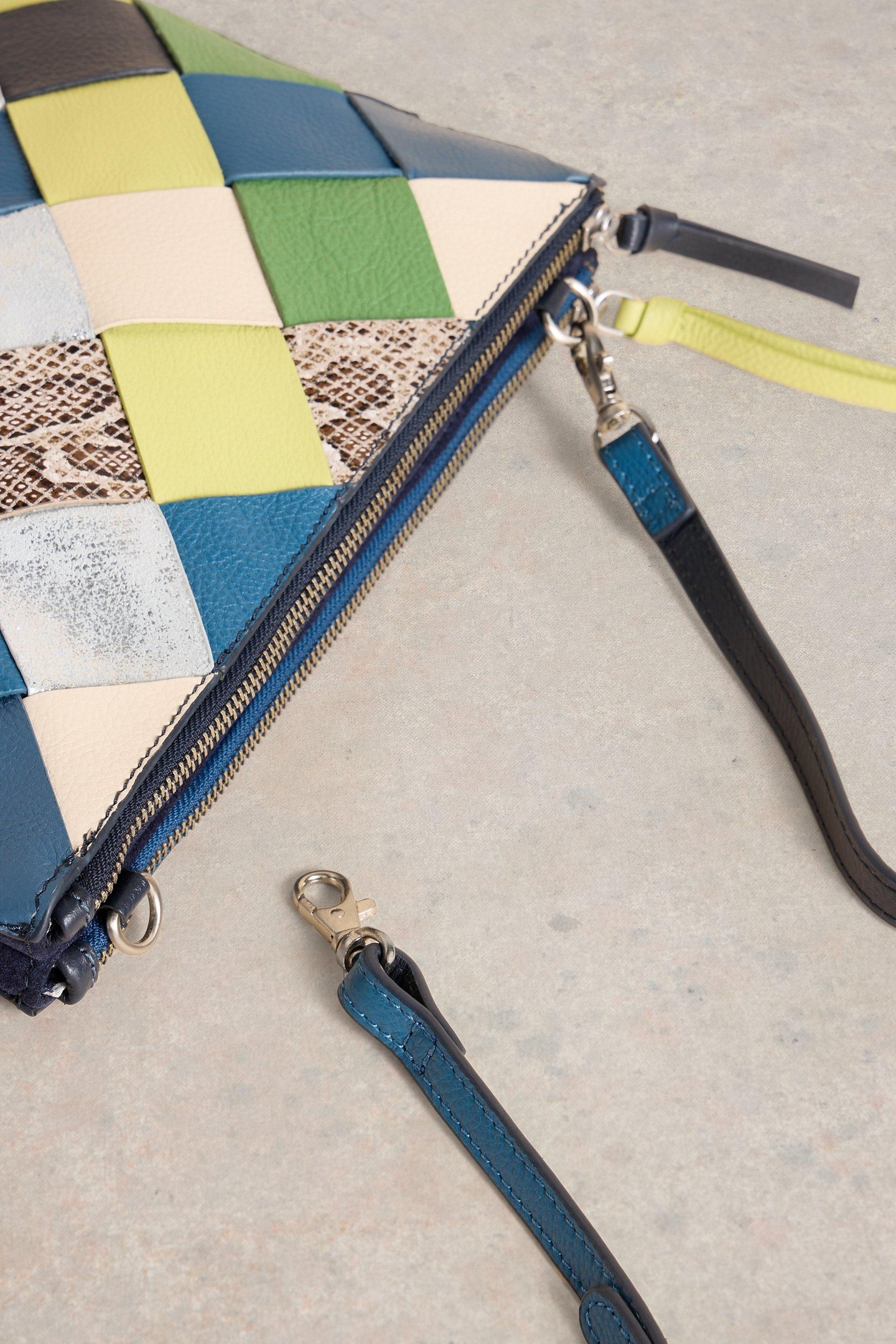 CONNIE DOUBLE POUCH CROSSBODY BLUE MULTI 5