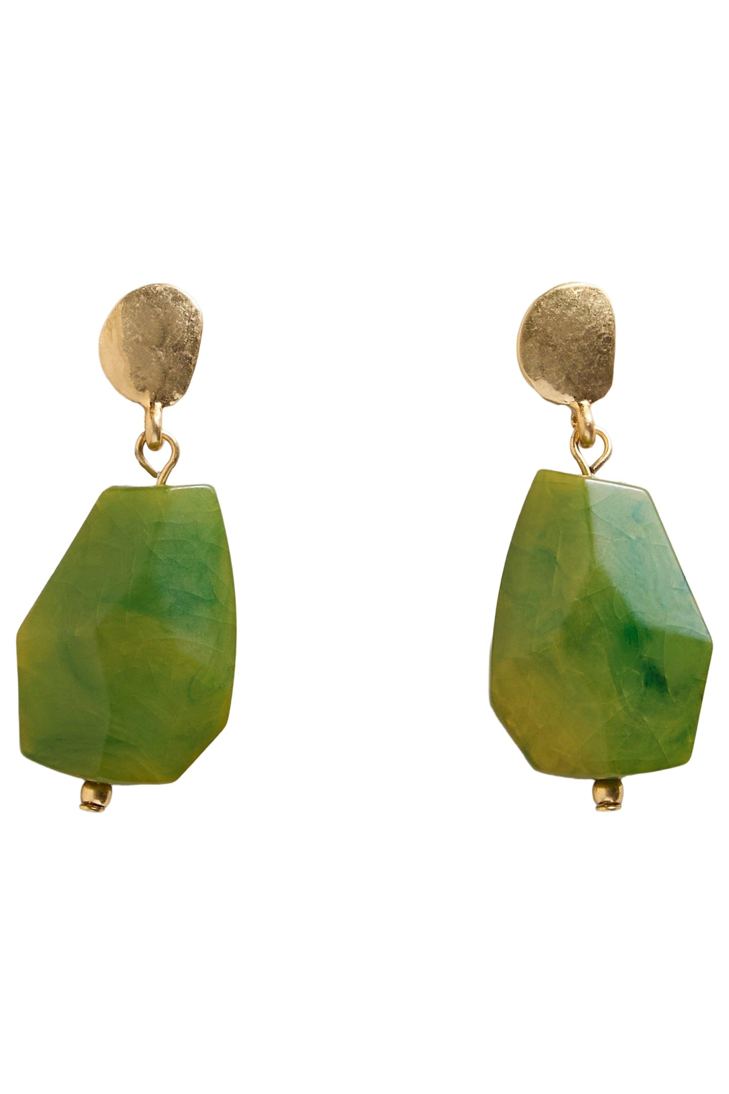 FERN DROP EARRING BRIGHT GREEN 2