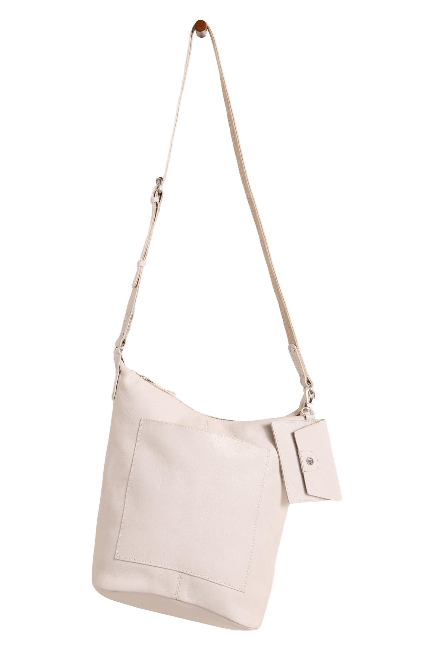 FERN LEATHER CROSSBODY PALE IVORY 2