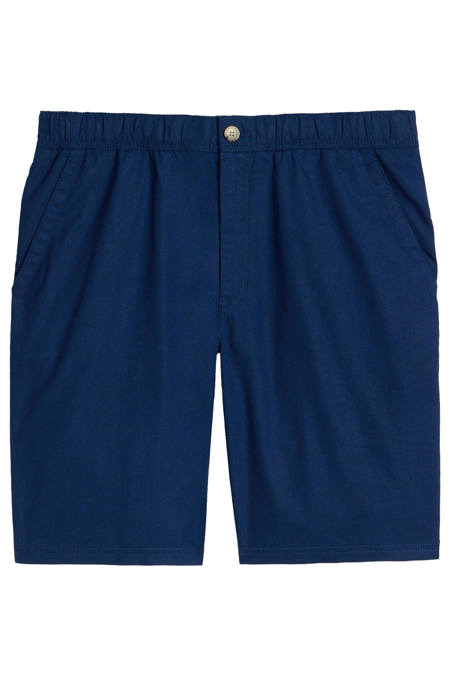 DRAWSTRING LINEN BLEND SHORT DARK NAVY 3