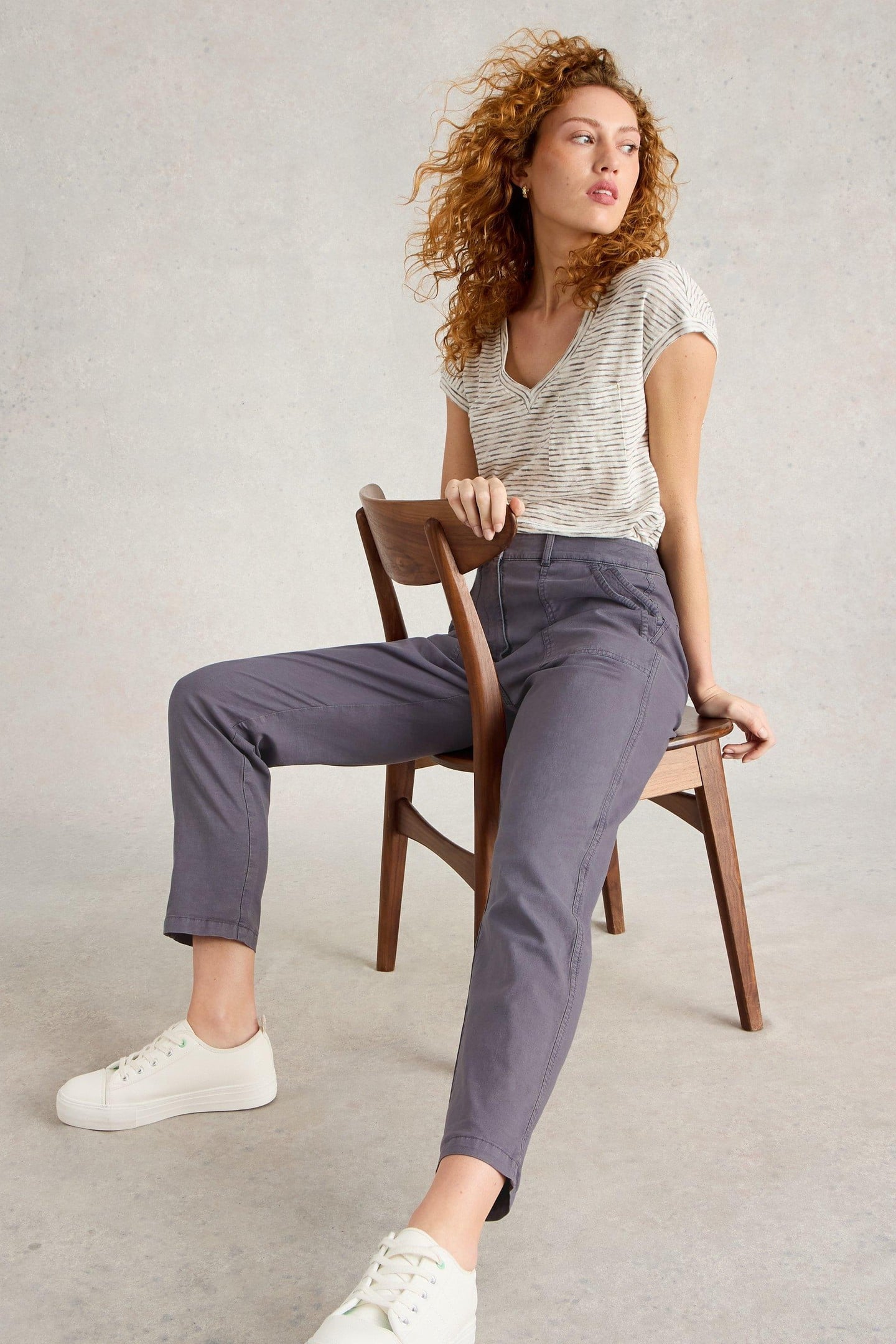 TWISTER CHINO TROUSER MID PURPLE 6