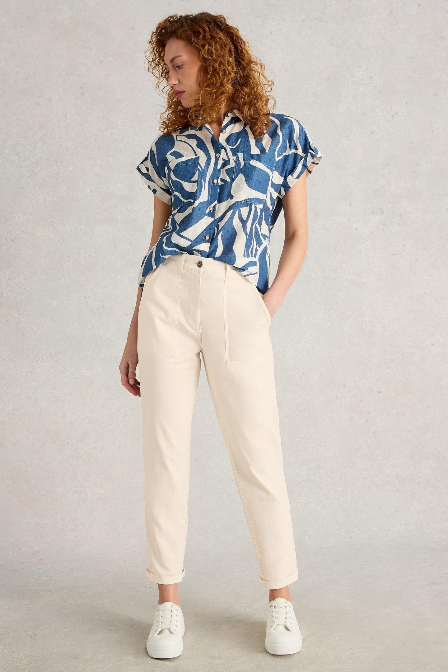 TWISTER CHINO TROUSER NATURAL WHITE 2