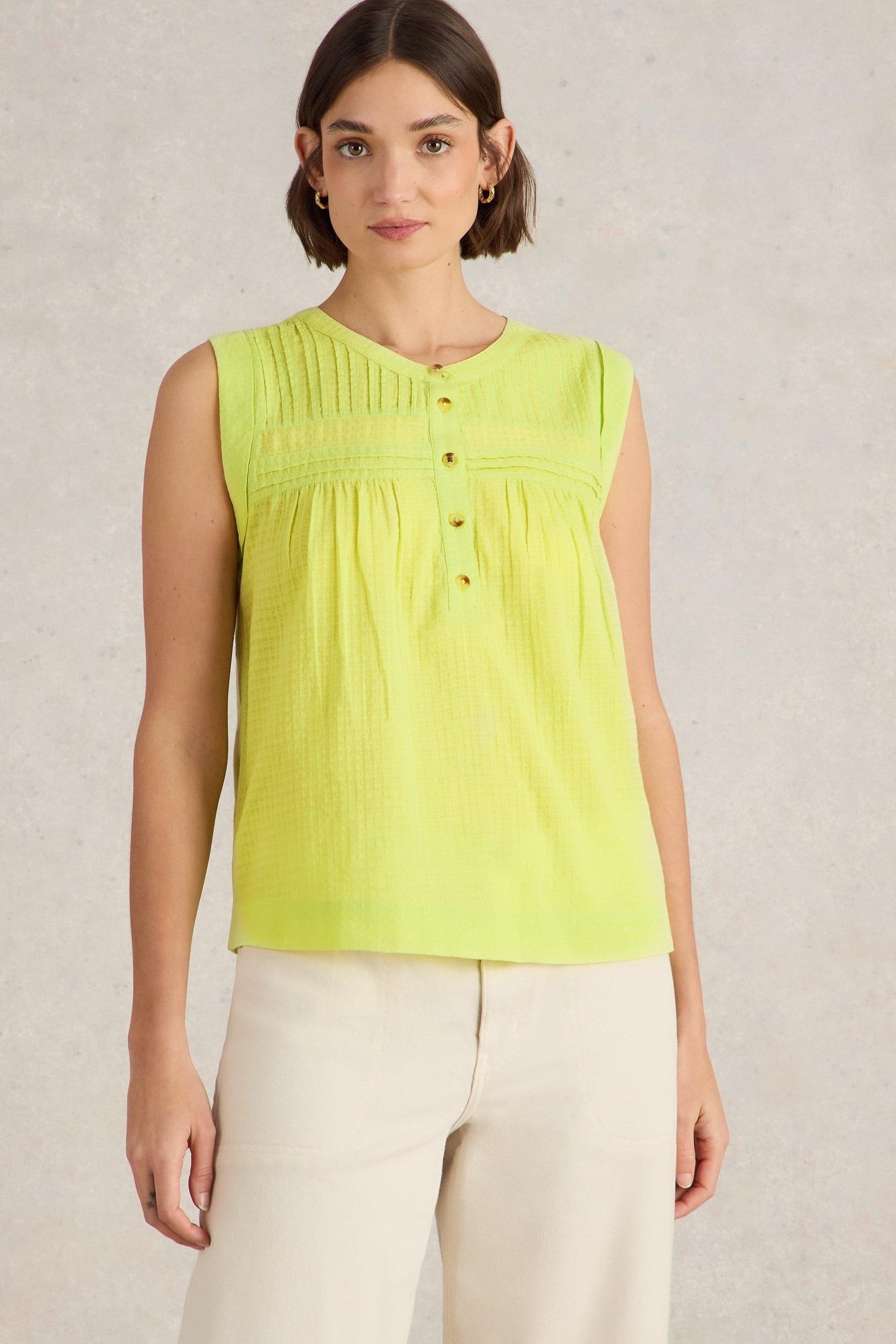 ISLA MIX TOP BRIGHT YELLOW 1