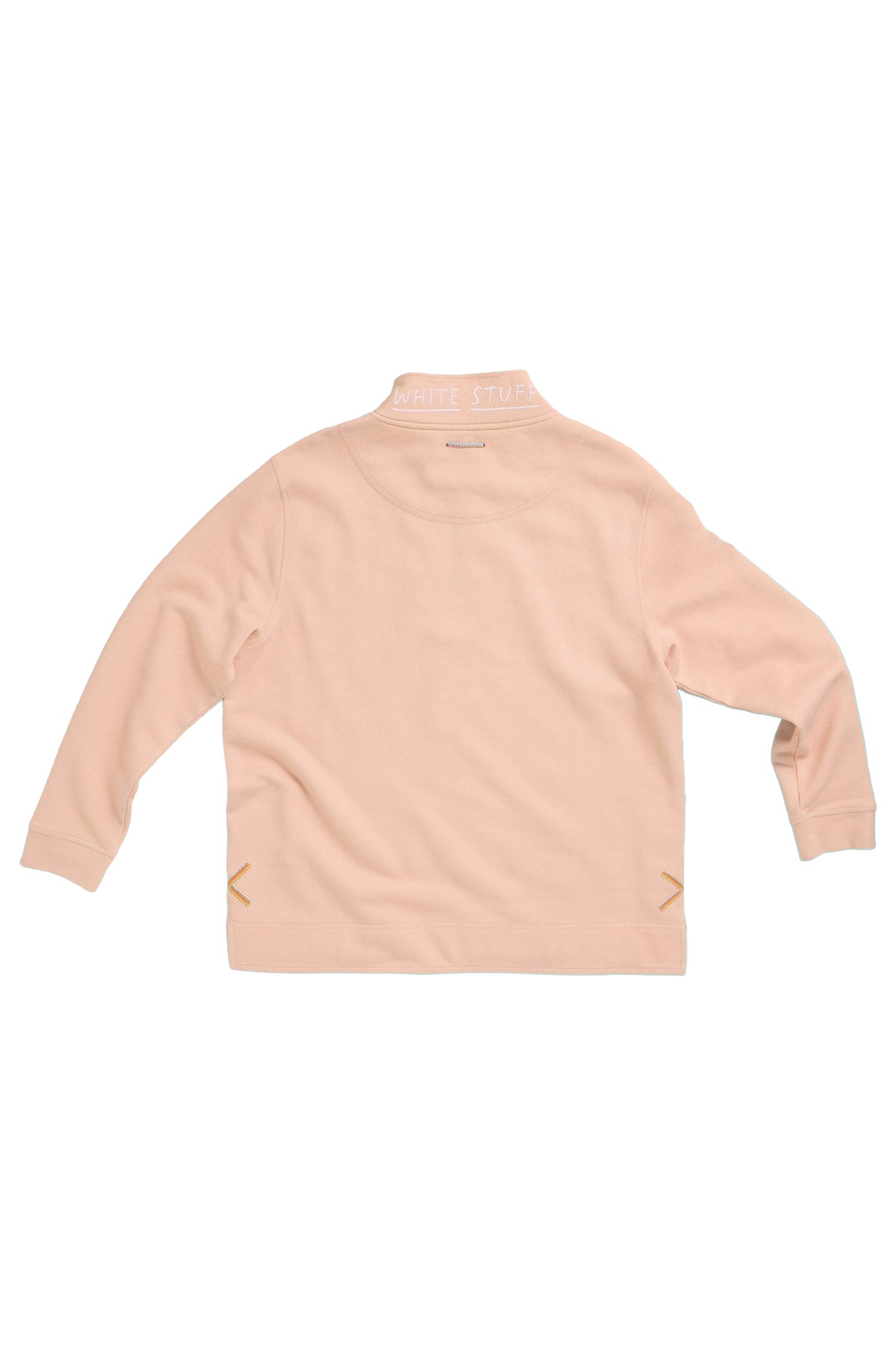 PLAIN HALF ZIP SWEAT LIGHT PINK 3