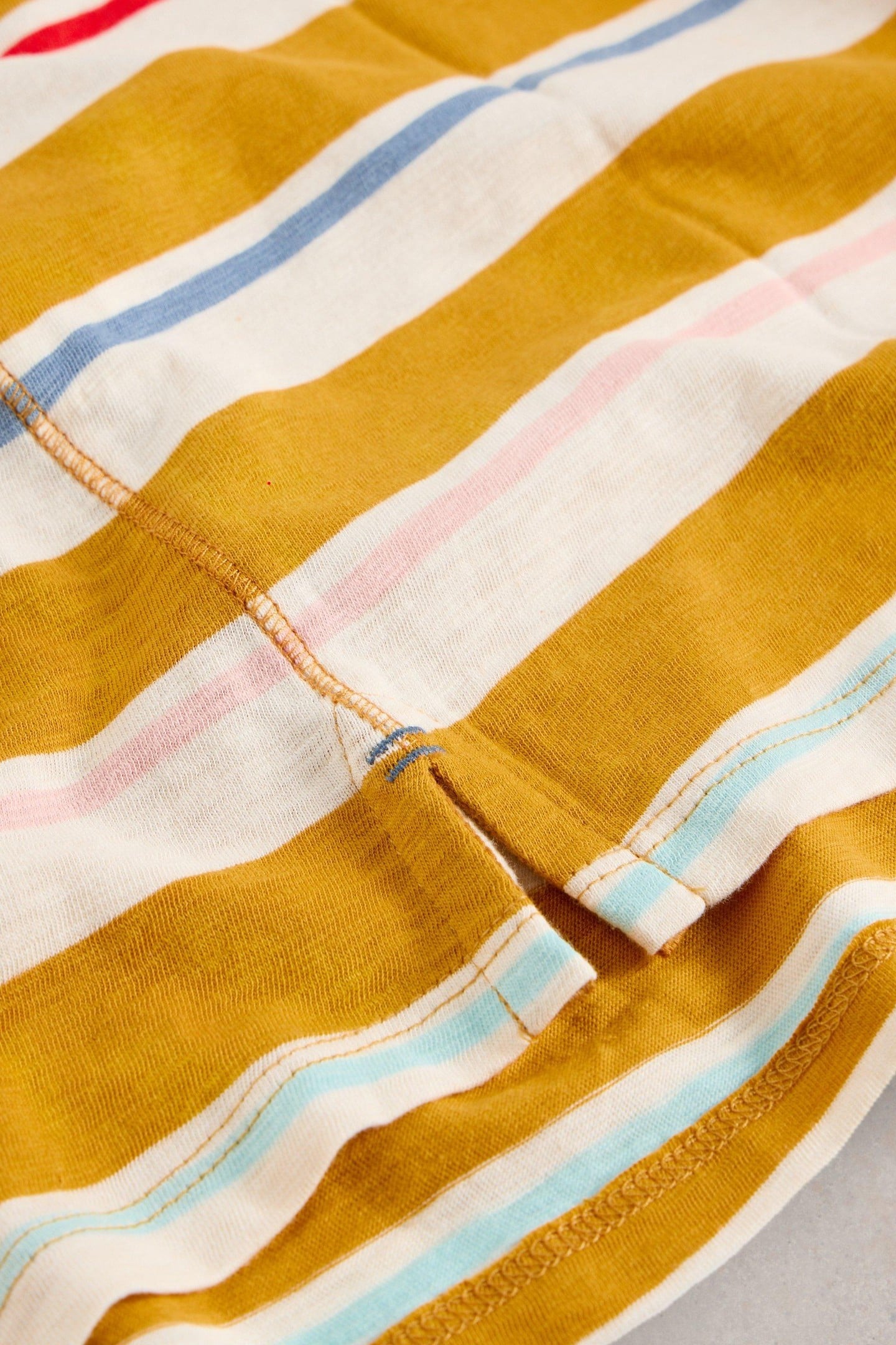ABBIE STRIPE TEE CHARTREUSE MULTI 5