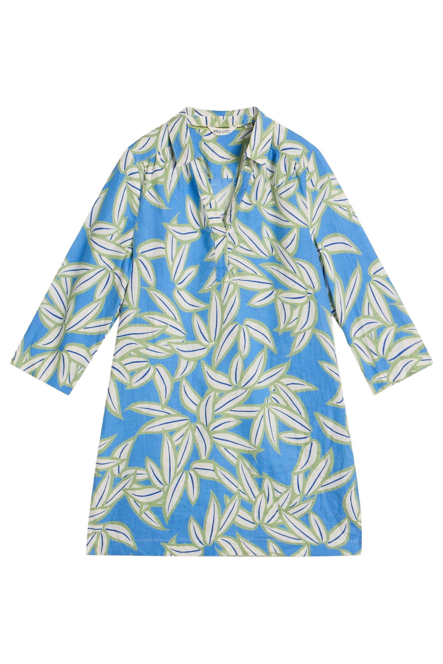 BLAKE LINEN TUNIC BLUE PRINT 3