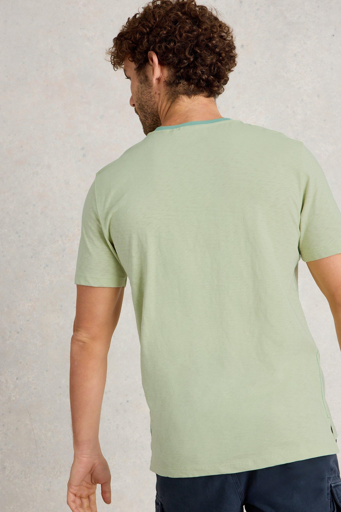 ABERSOCH BIKE GRAPHIC TEE GREEN PRINT 3