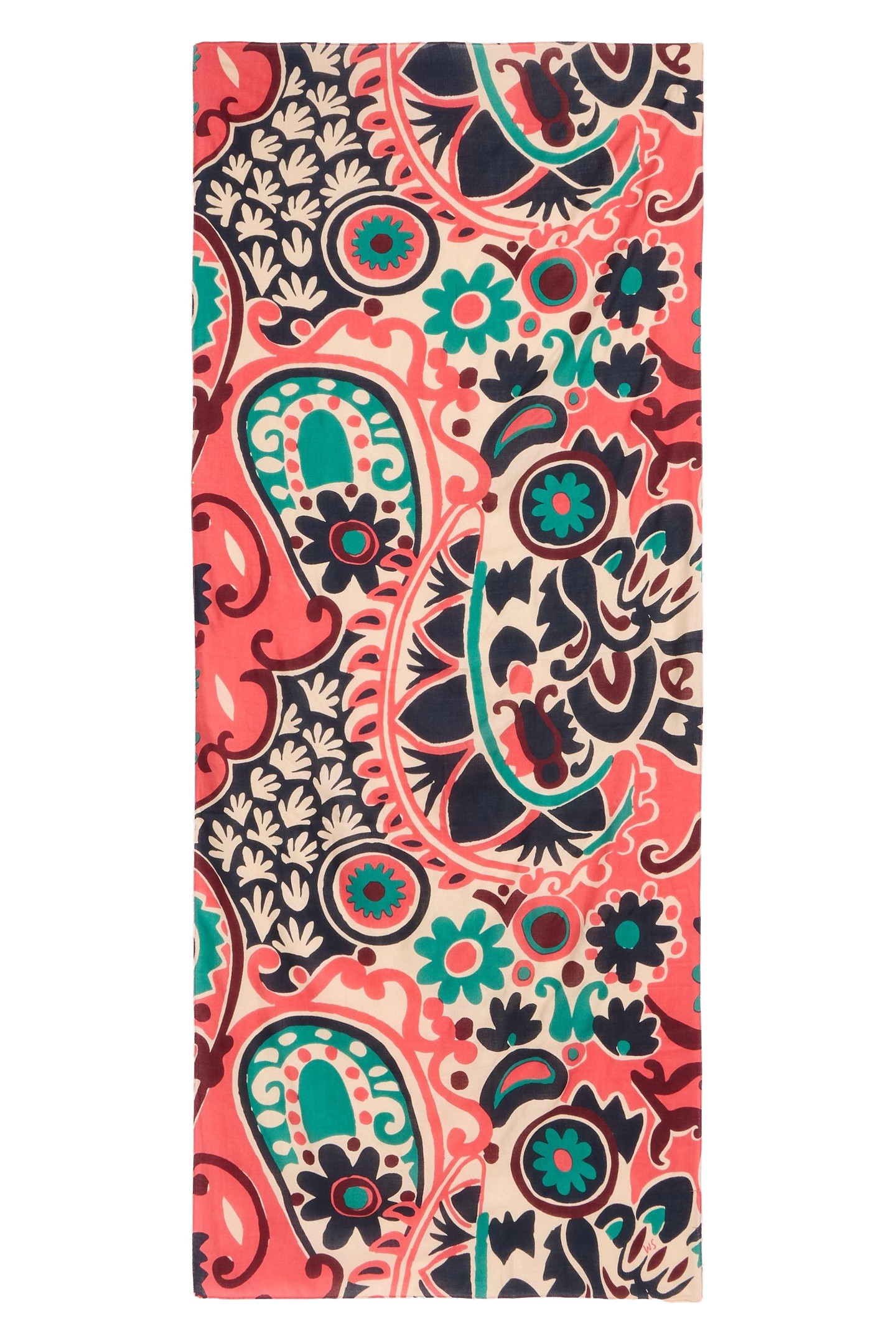 CALYPSO CARNIVAL PRINTED SCARF PINK MULTI 1