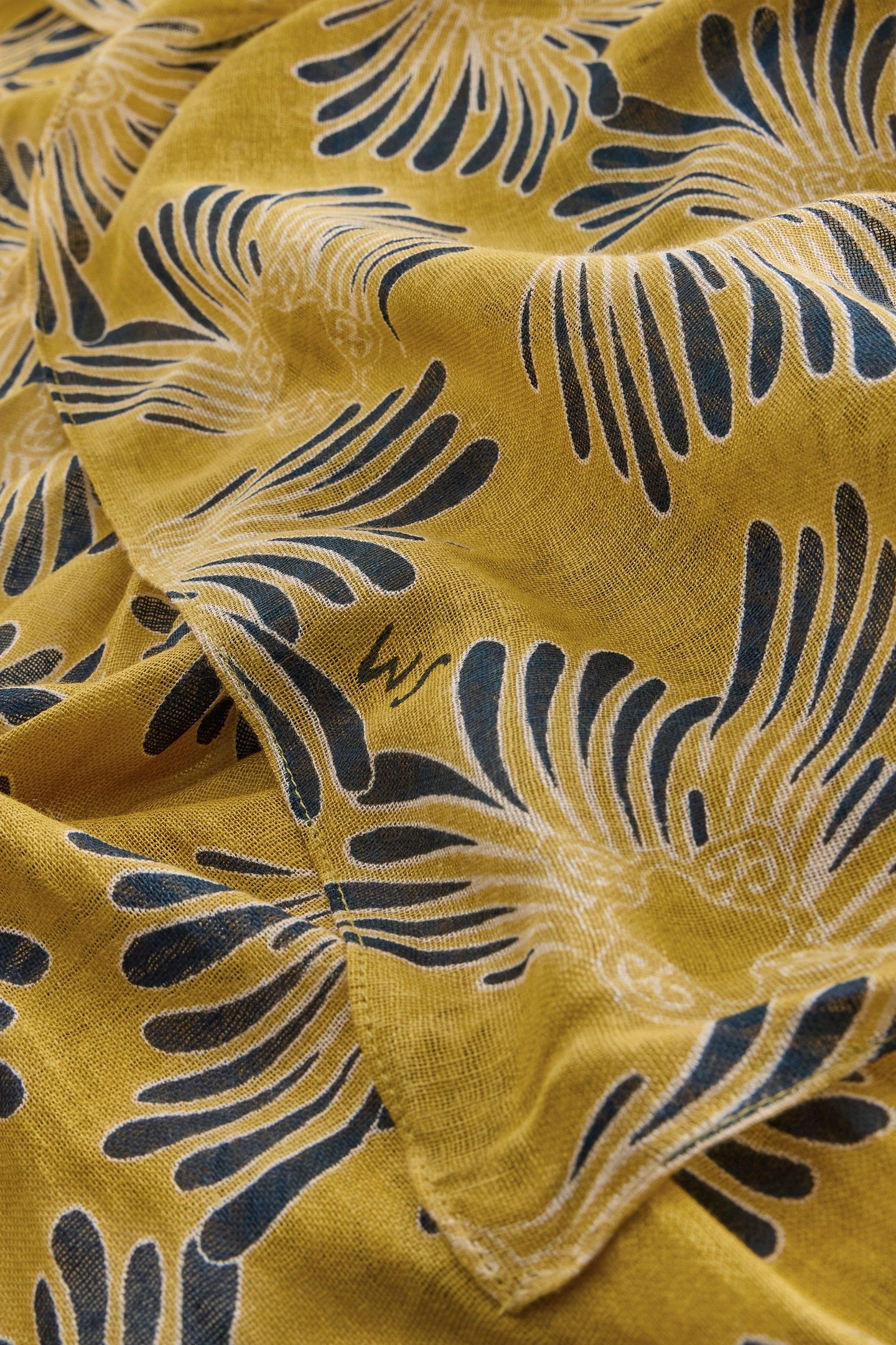 SUNDANCE FLORAL PRINTED SCARF YELLOW MULTI 3