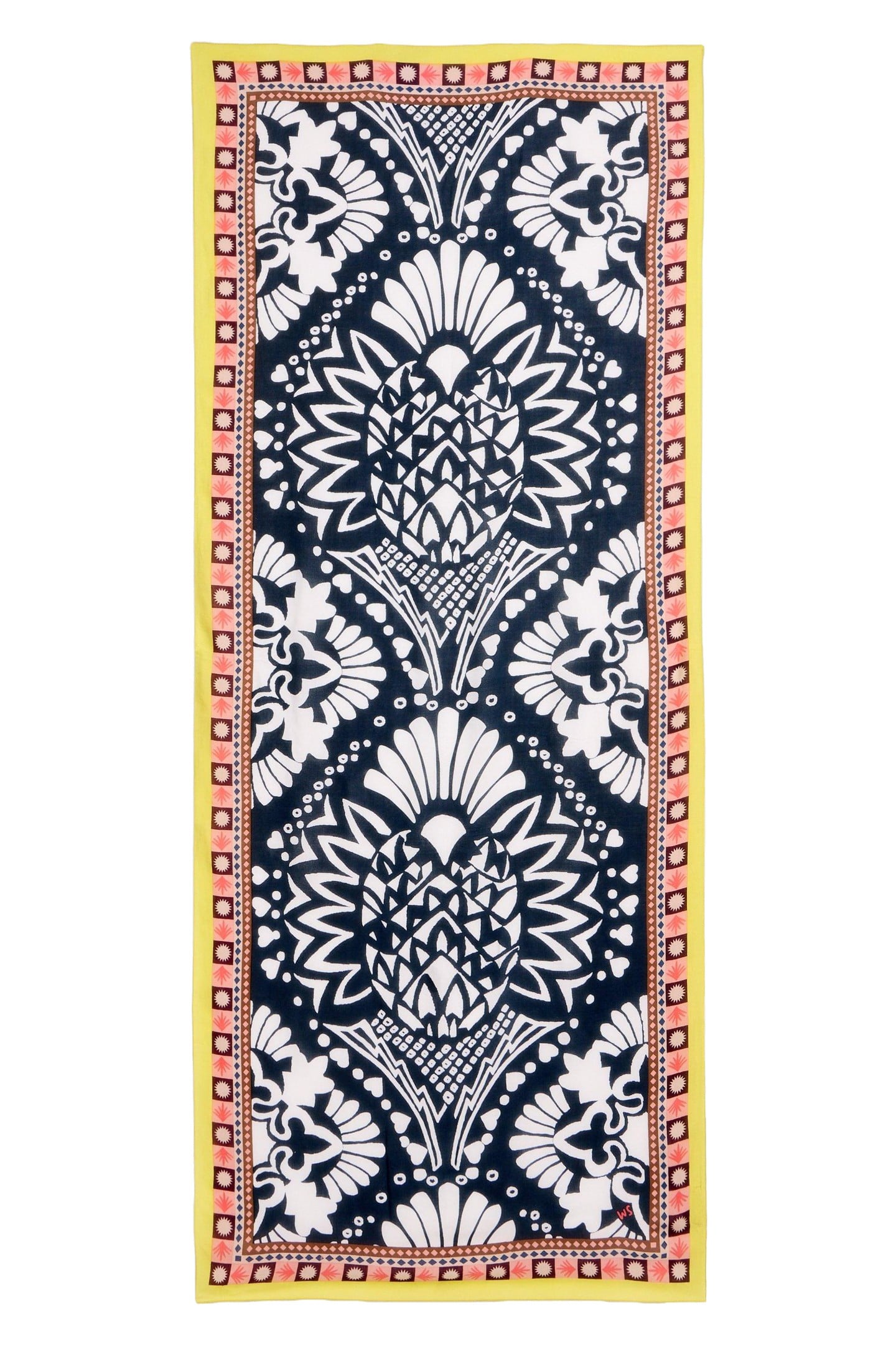 CALYPSO PRINTED SCARF NAVY MULTI 1