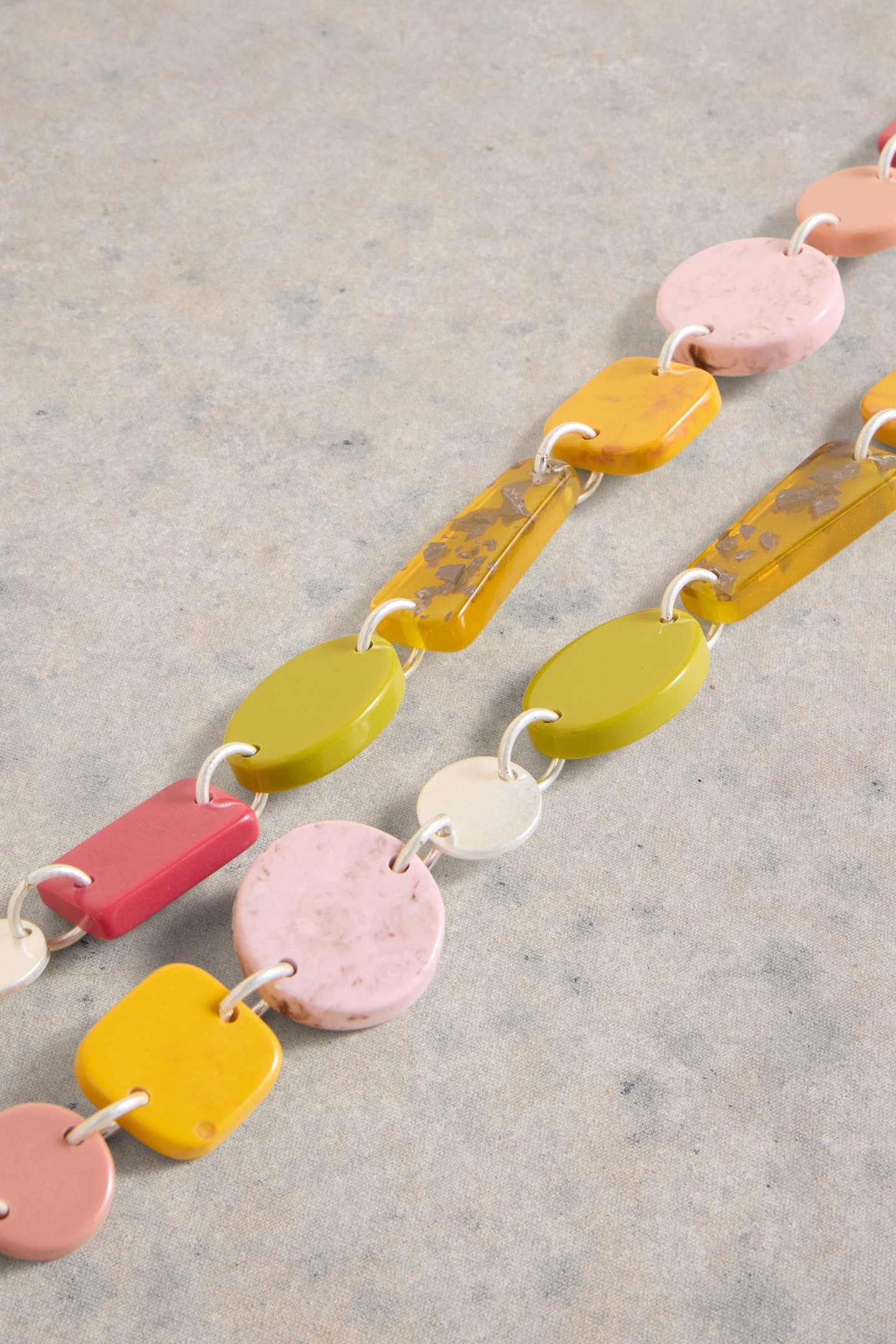 MULTI RESIN NECKLACE PINK MULTI 2