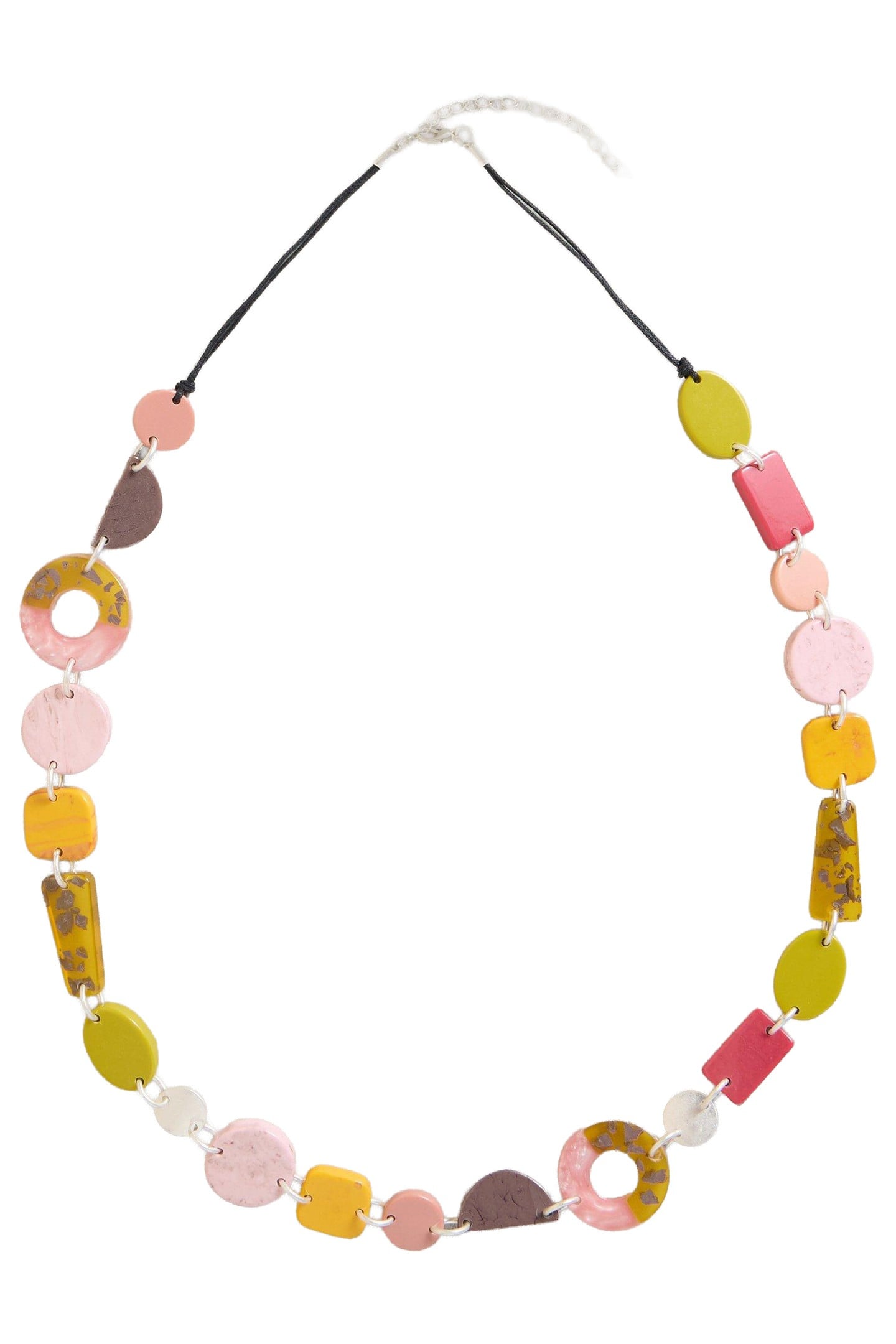 MULTI RESIN NECKLACE PINK MULTI 1