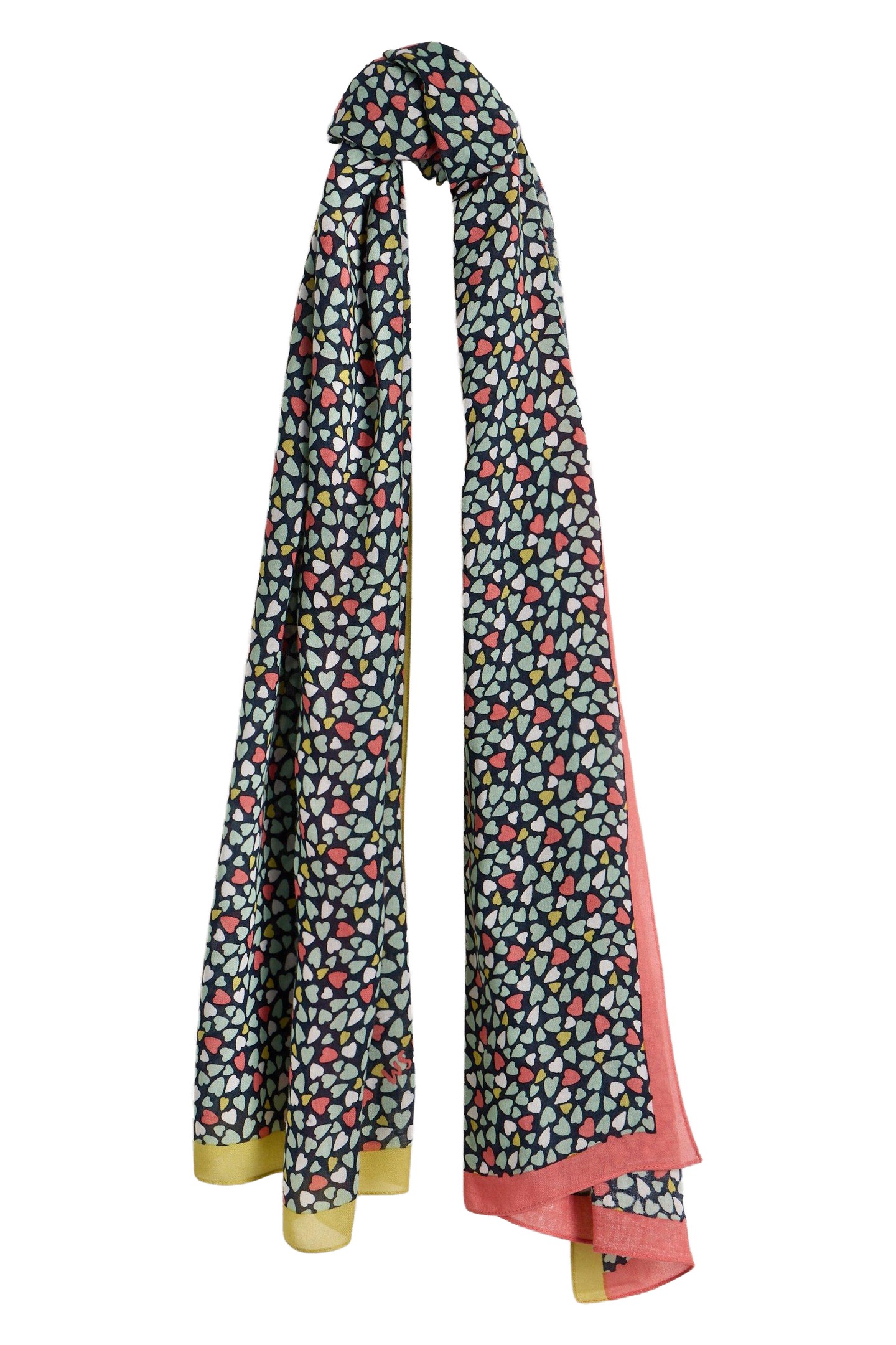 SOPHIE PRINTED SCARF NAVY PRINT 2