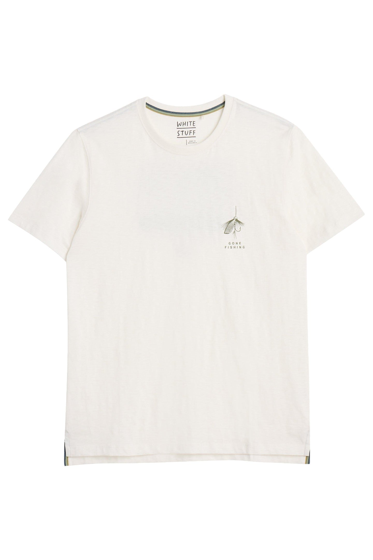 ABERSOCH GRAPHIC GONE FISHING WHITE PRINT 4