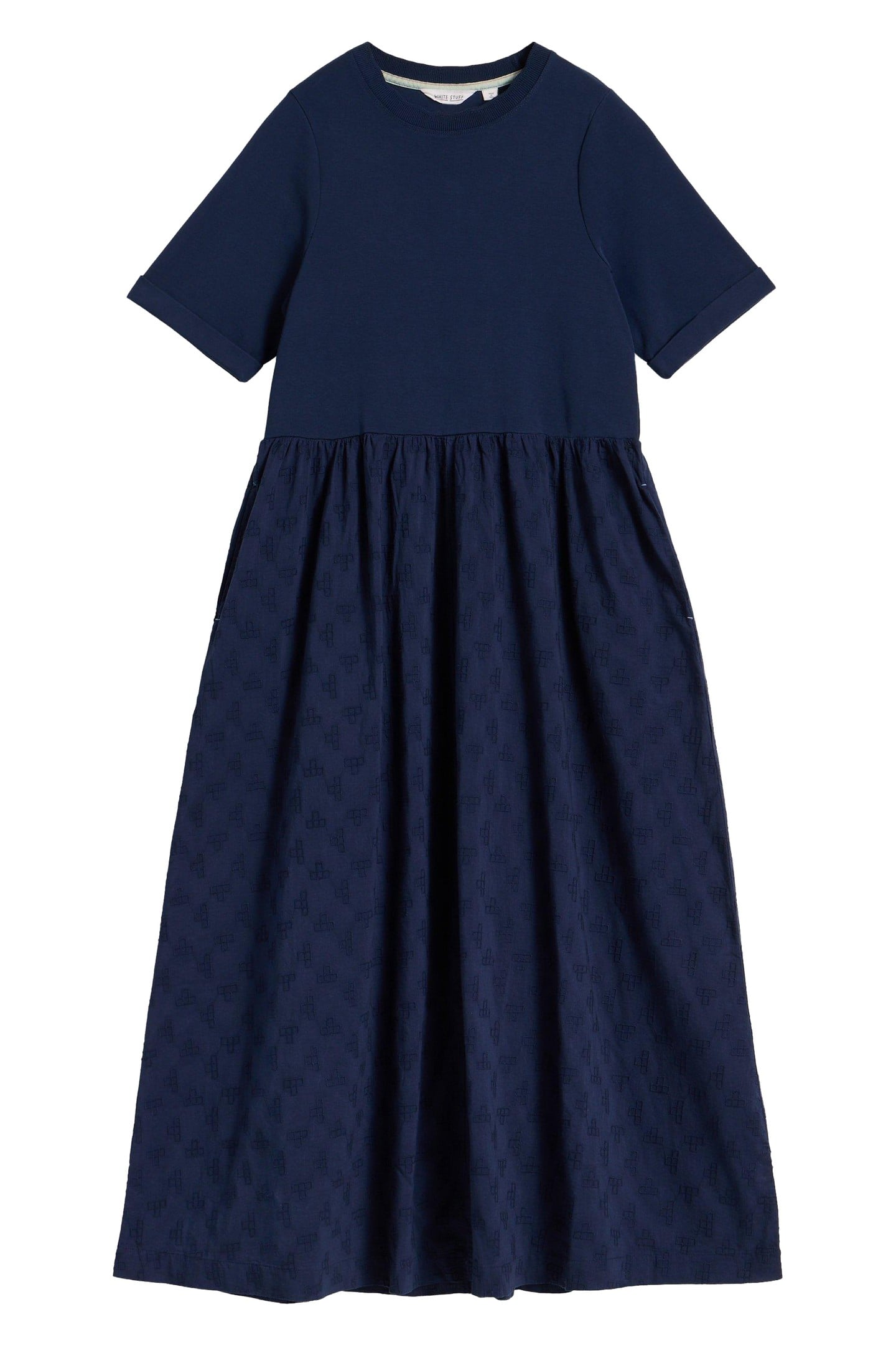 VERA BRODERIE DRESS DARK NAVY 3