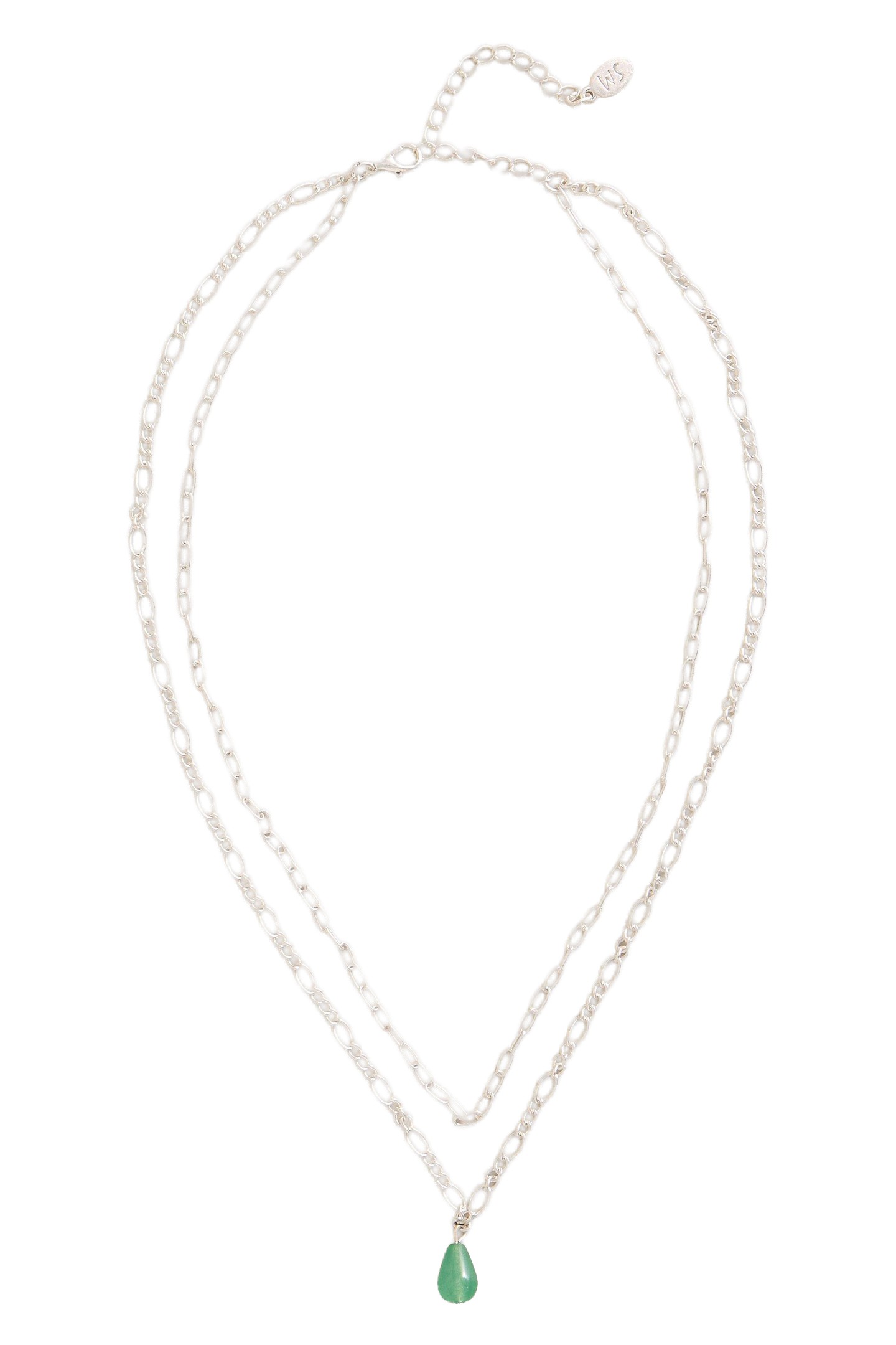 LILY MULTI DROP NECKLACE GREEN MULTI 2