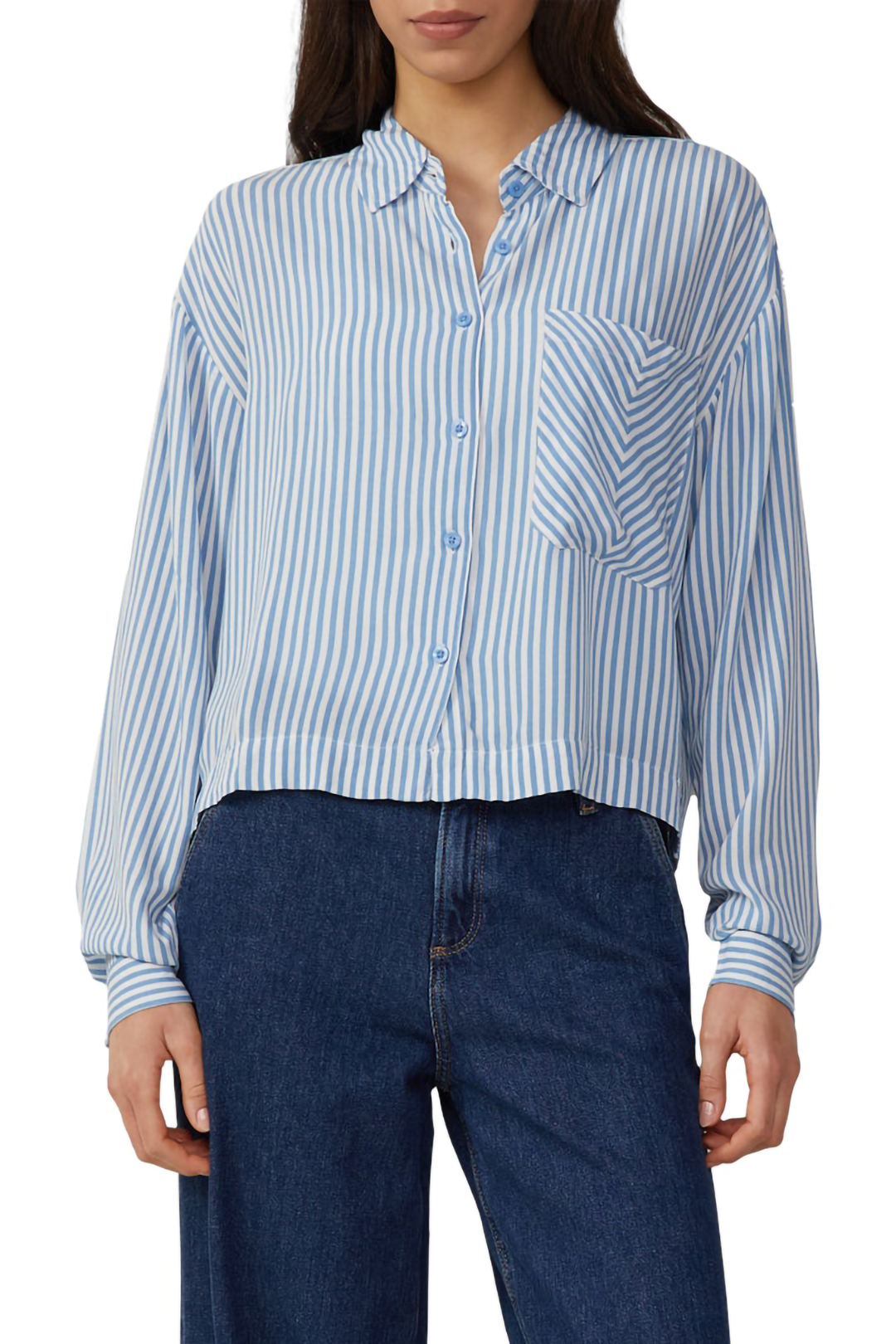 S.OLIVER-QS BLOUSES LIGHT BLUE 1