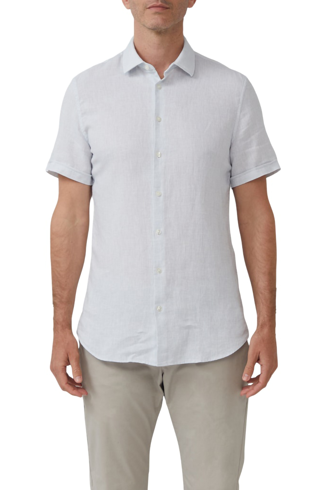 s.Oliver  Shirts Light Blue Maat: 40 | Casual Overhemden Outlet | Heren | Wit