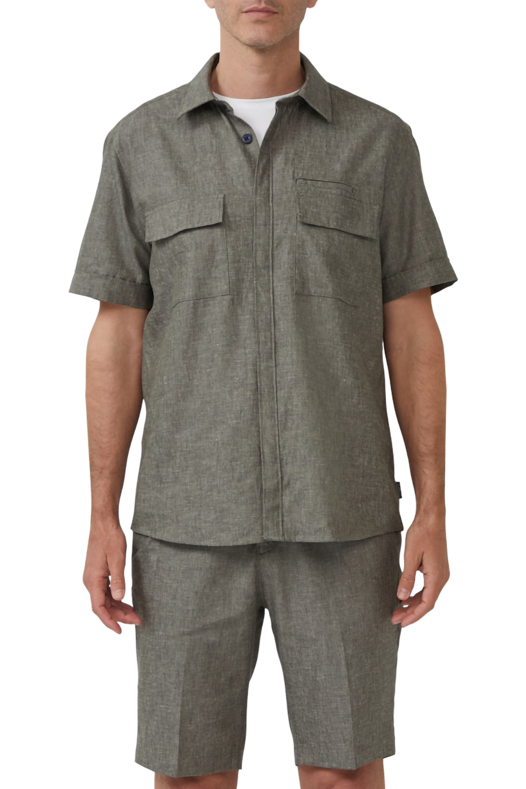 s.Oliver  Shirts Green Maat: S | Casual Overhemden Outlet | Heren | Groen