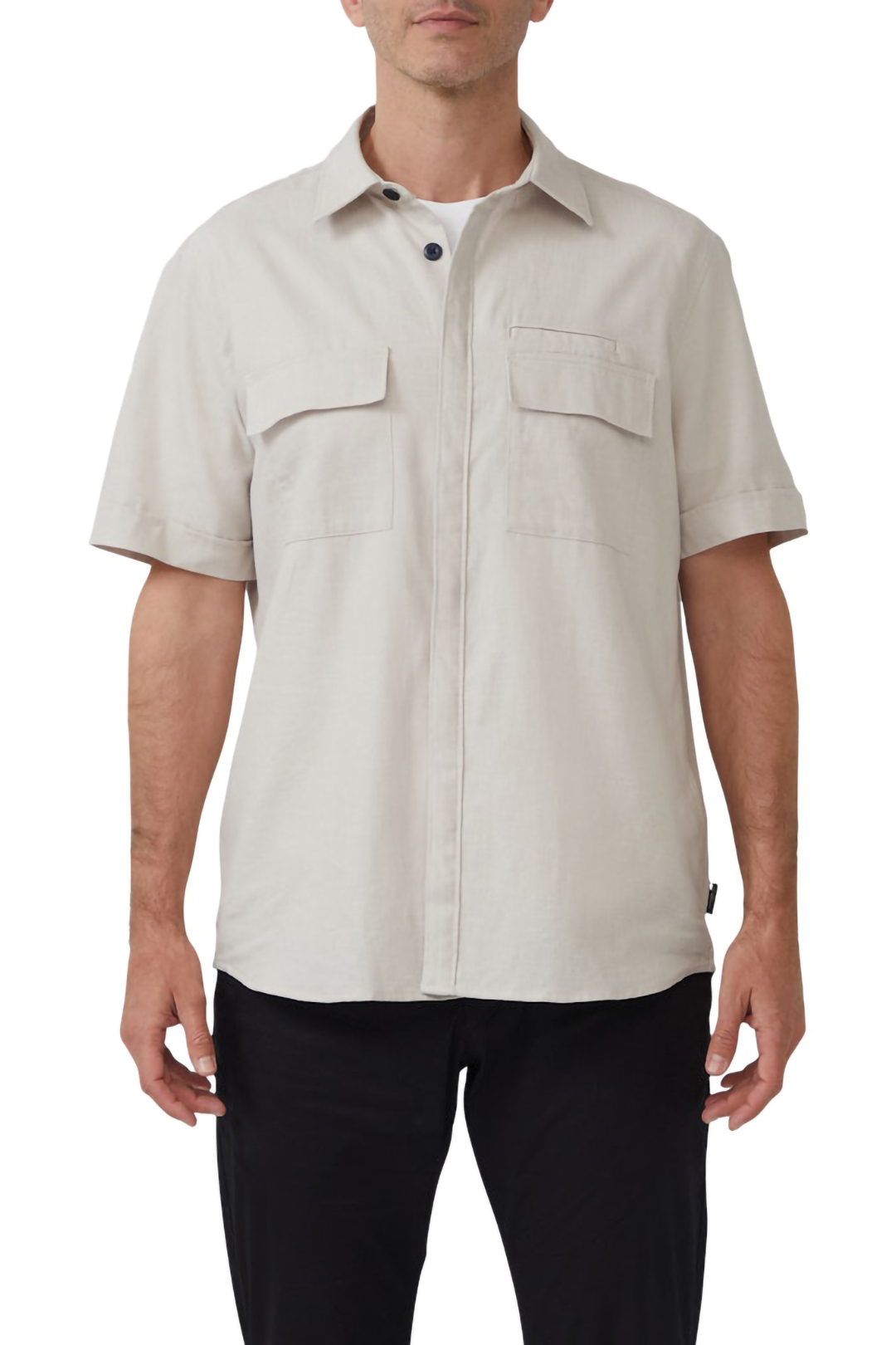 s.Oliver  Shirts Beige Maat: L | Casual Overhemden Outlet | Heren | Beige