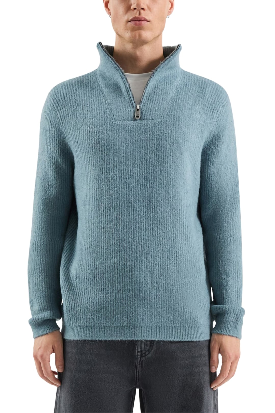 S.OLIVER-QS PULLOVER BLUE GREY 1