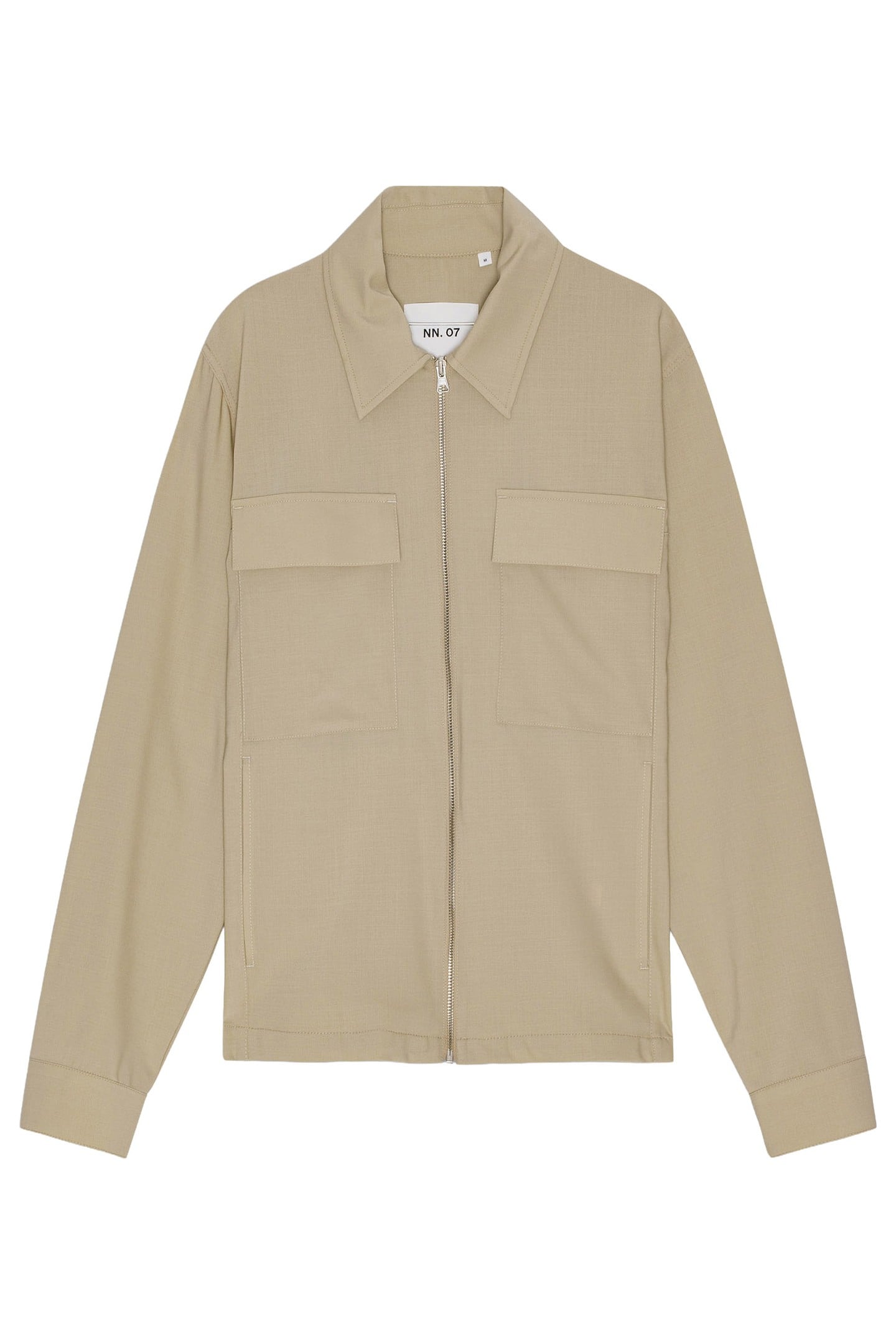 NN.07 Alban 1468 White Pepper Maat: L | Lichte Jassen Outlet | Heren | Beige