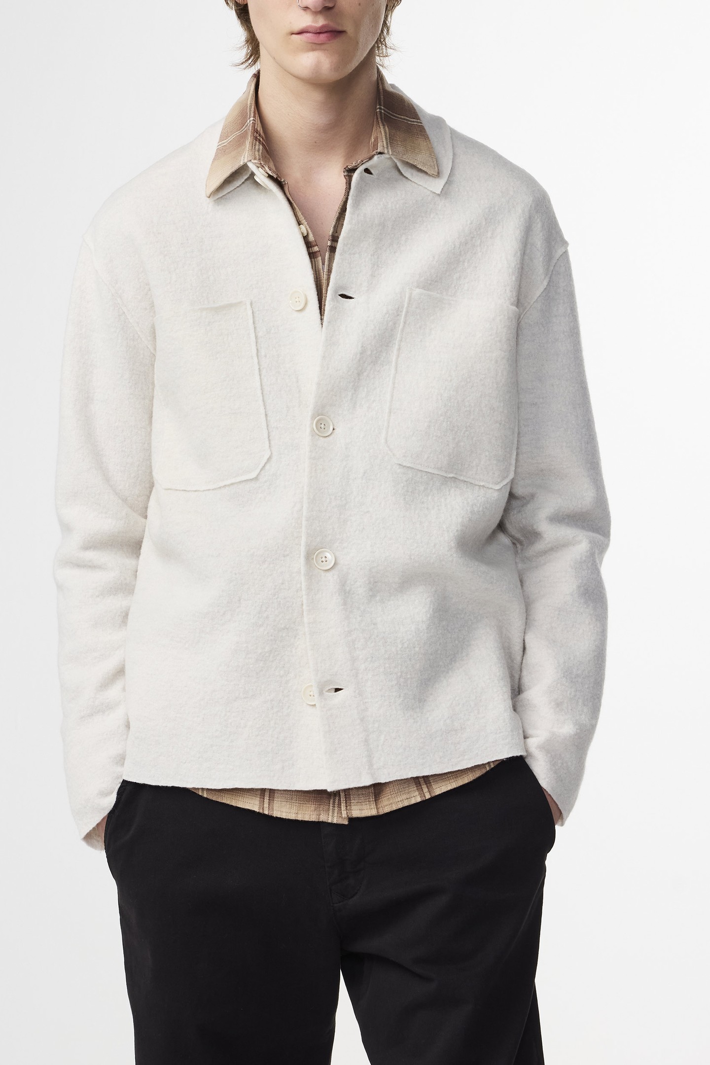 NN.07 Jonas Hybrid/blazer Ivory Maat: M | Lichte Jassen Outlet | Heren | Wit