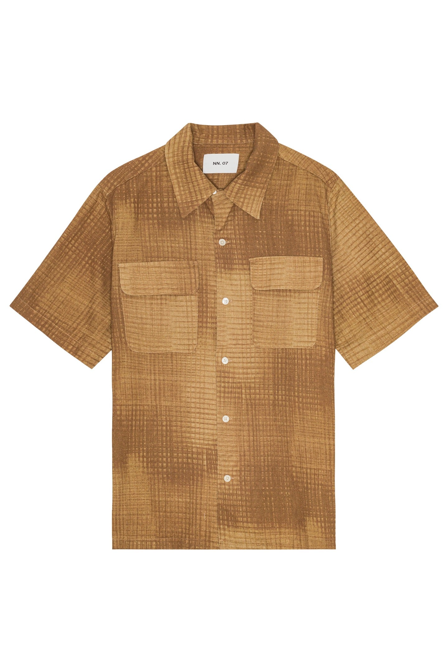 DANIEL SHORT SLEEVE BROWN PRINT 4