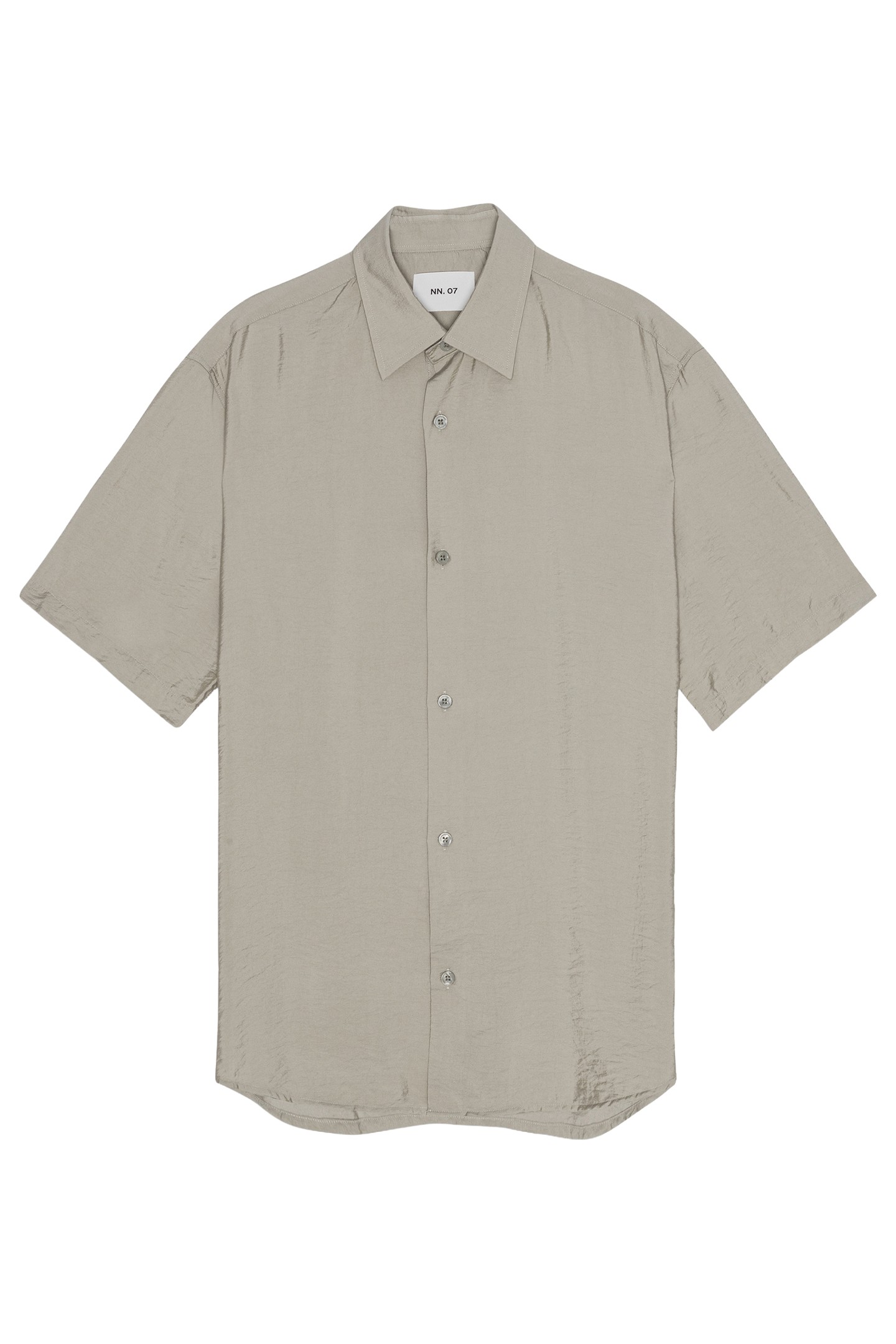 NN.07 Freddy Ss No Pkt 5971 Fog Maat: S | Zakelijke Overhemden Outlet | Heren | Grijs