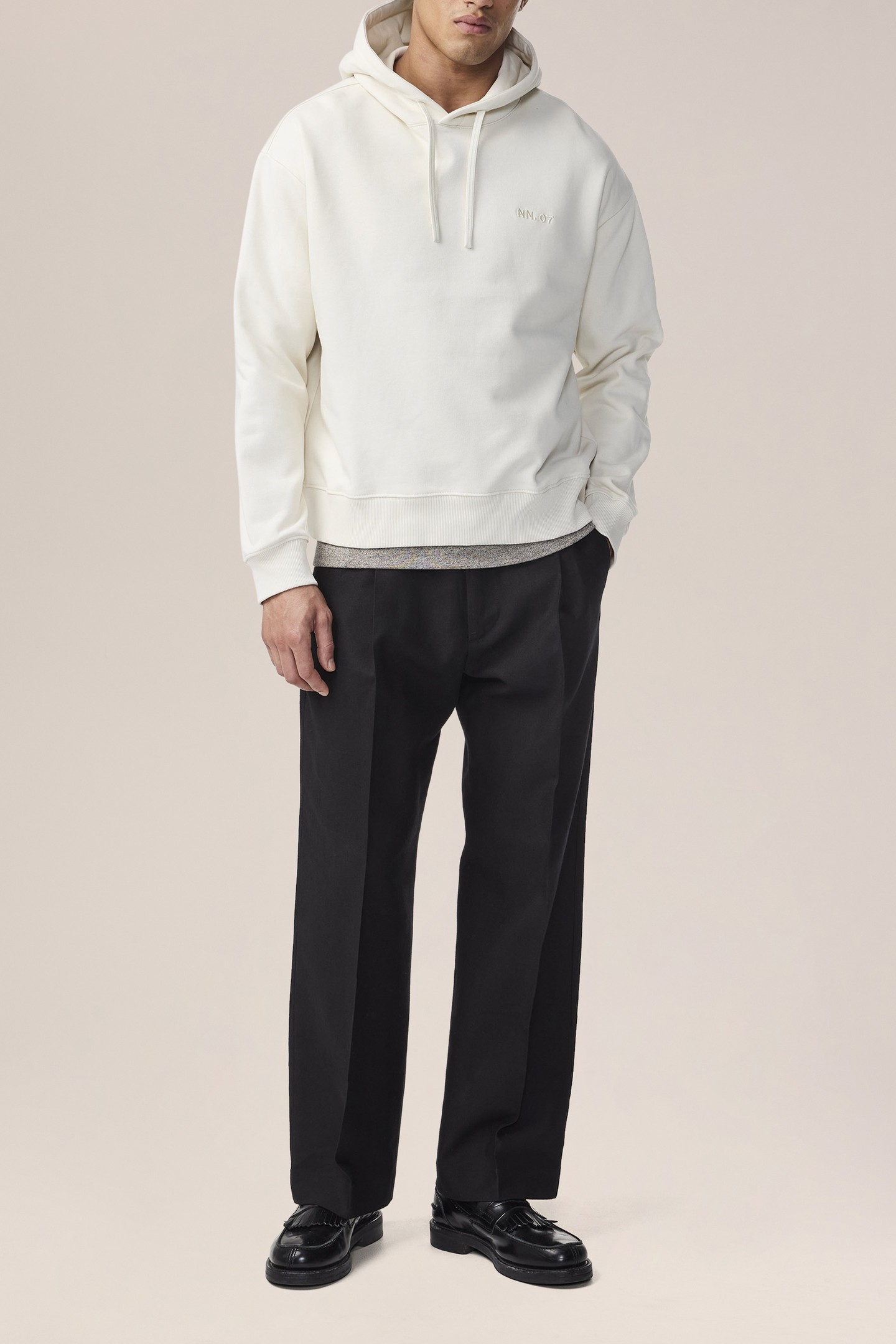 DAVID HOODIE SWEATSHIRT IVORY 2