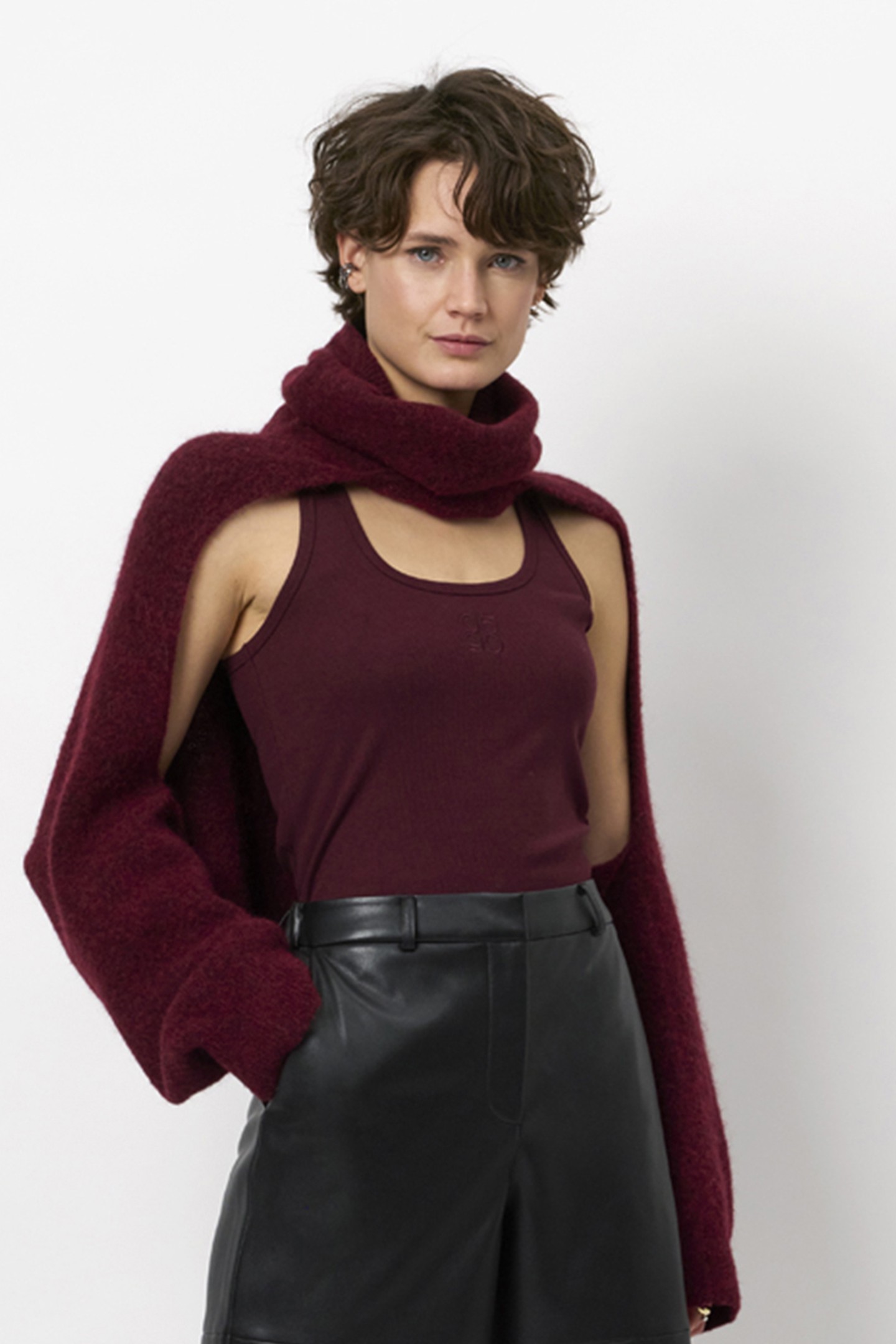 DANTE6-DANTE6-SALESSY CARDIGAN MULBERRY RED 1