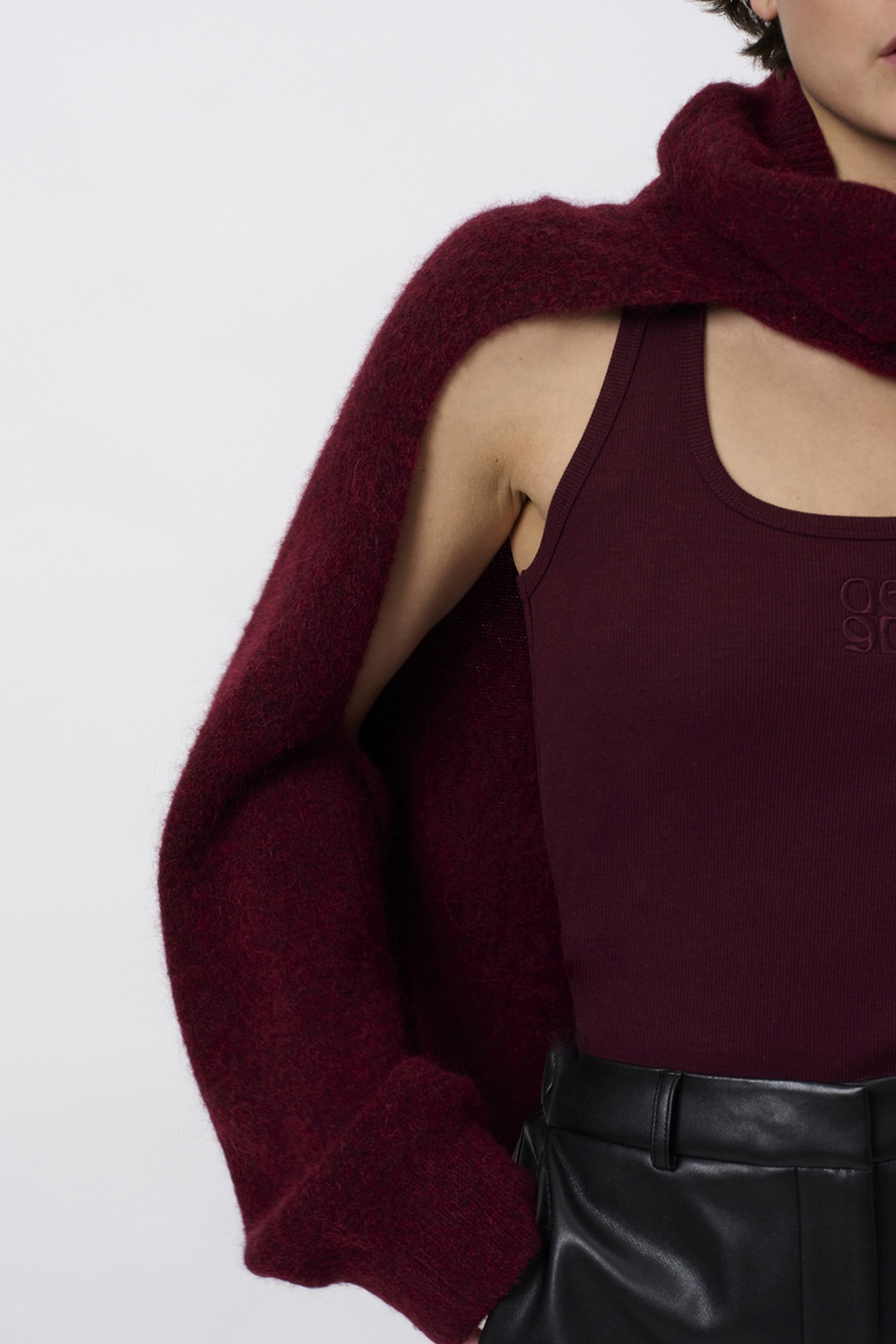 DANTE6-DANTE6-SALESSY CARDIGAN MULBERRY RED 7