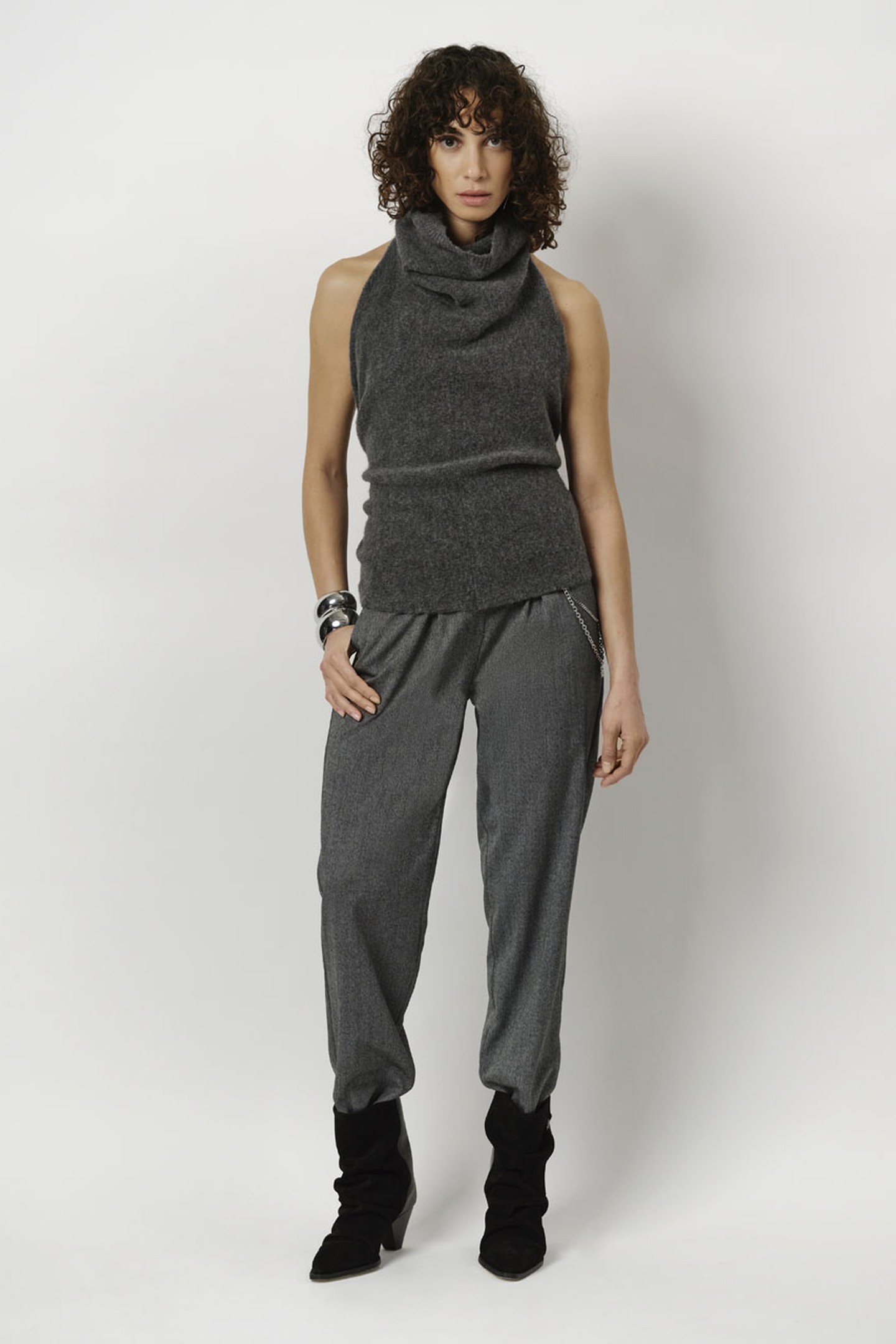 DANTE6-SALESSY CARDIGAN GRAPHITE 2