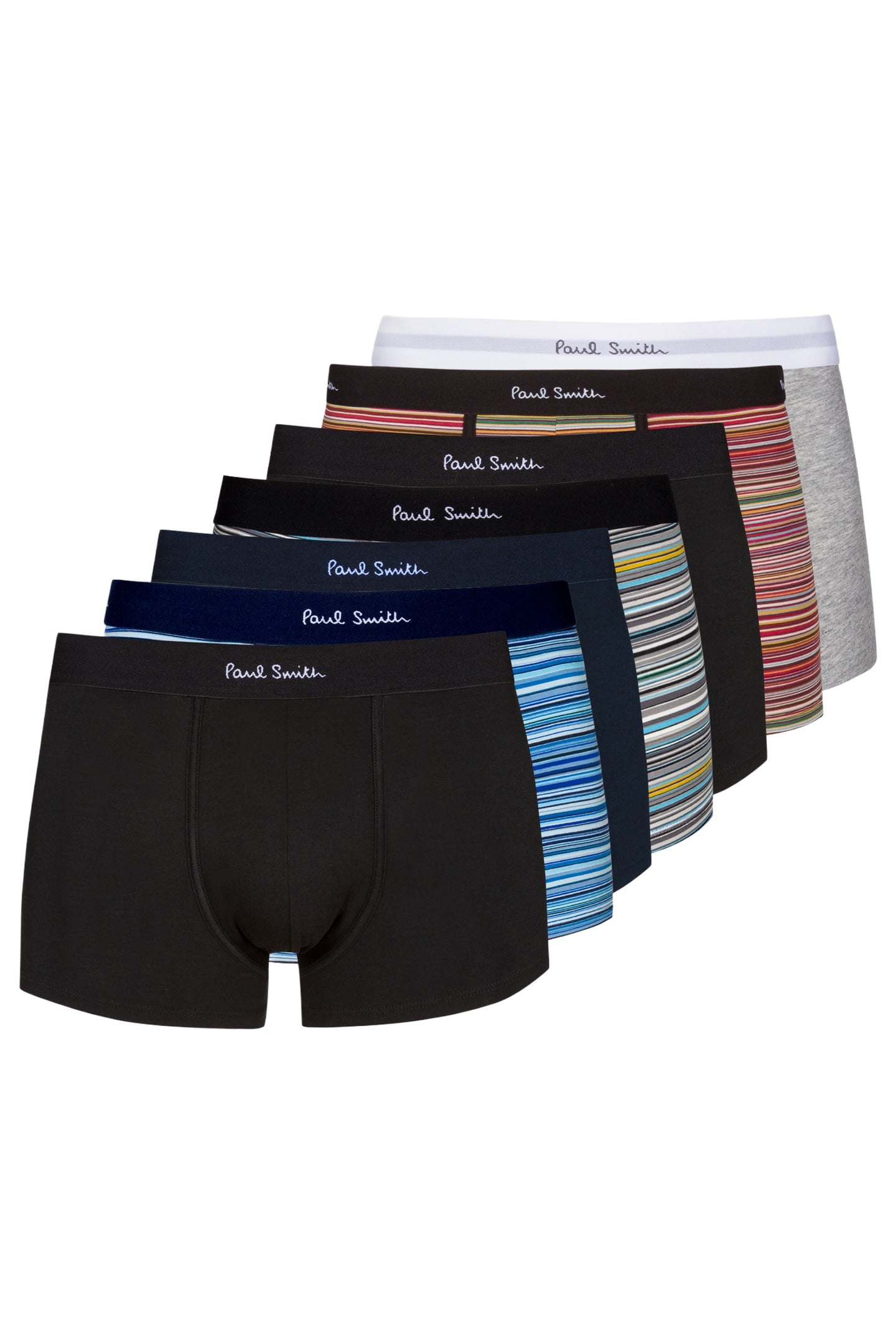 Paul Smith Men Trunk 7 Pack Mixed Plate 1 Maat: S | Onderbroeken Outlet | Heren | Zwart