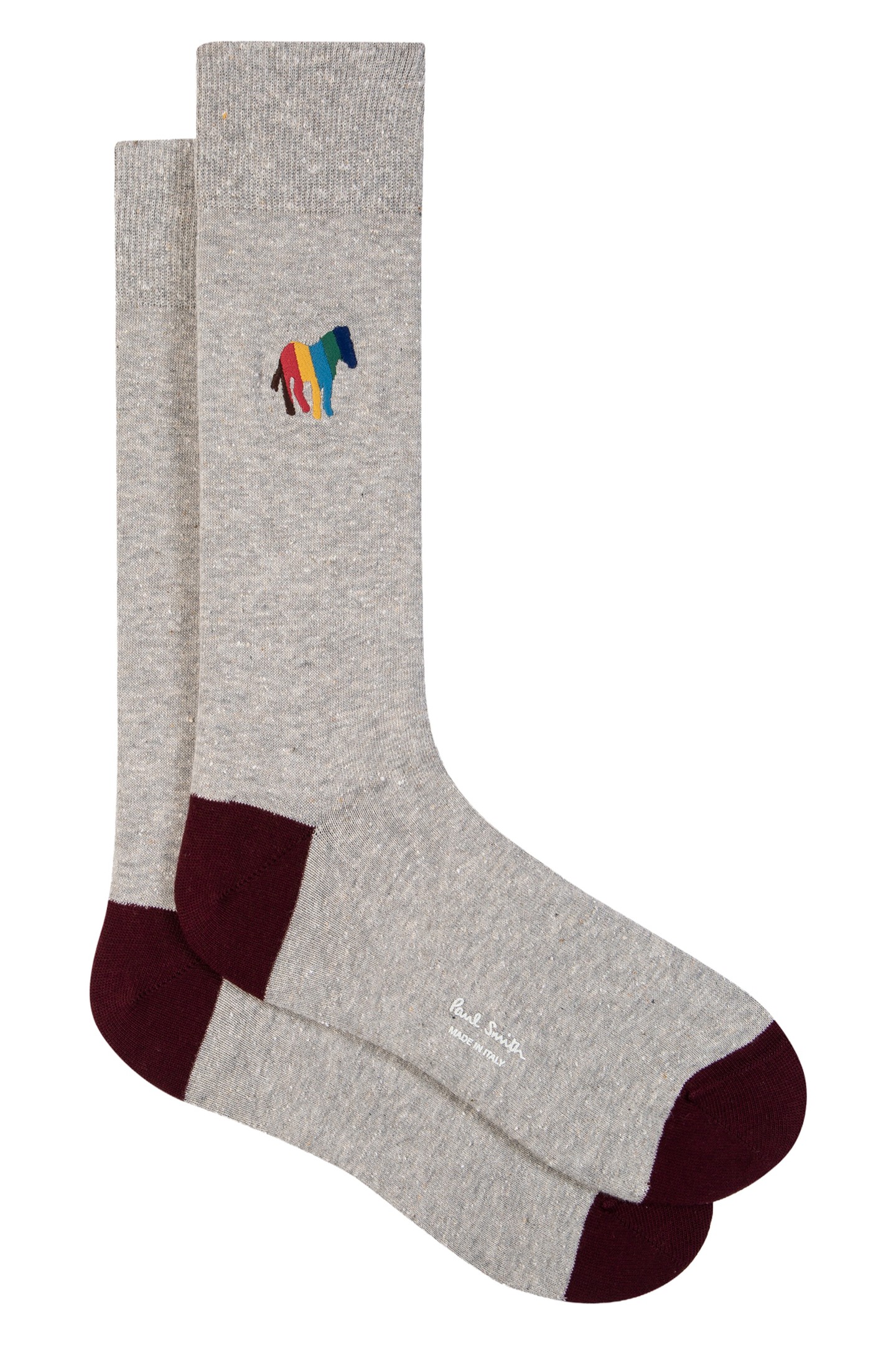 Paul Smith Men Sock Bold Zebra Emb Off White Maat: OS | Sokken Outlet | Heren | Grijs