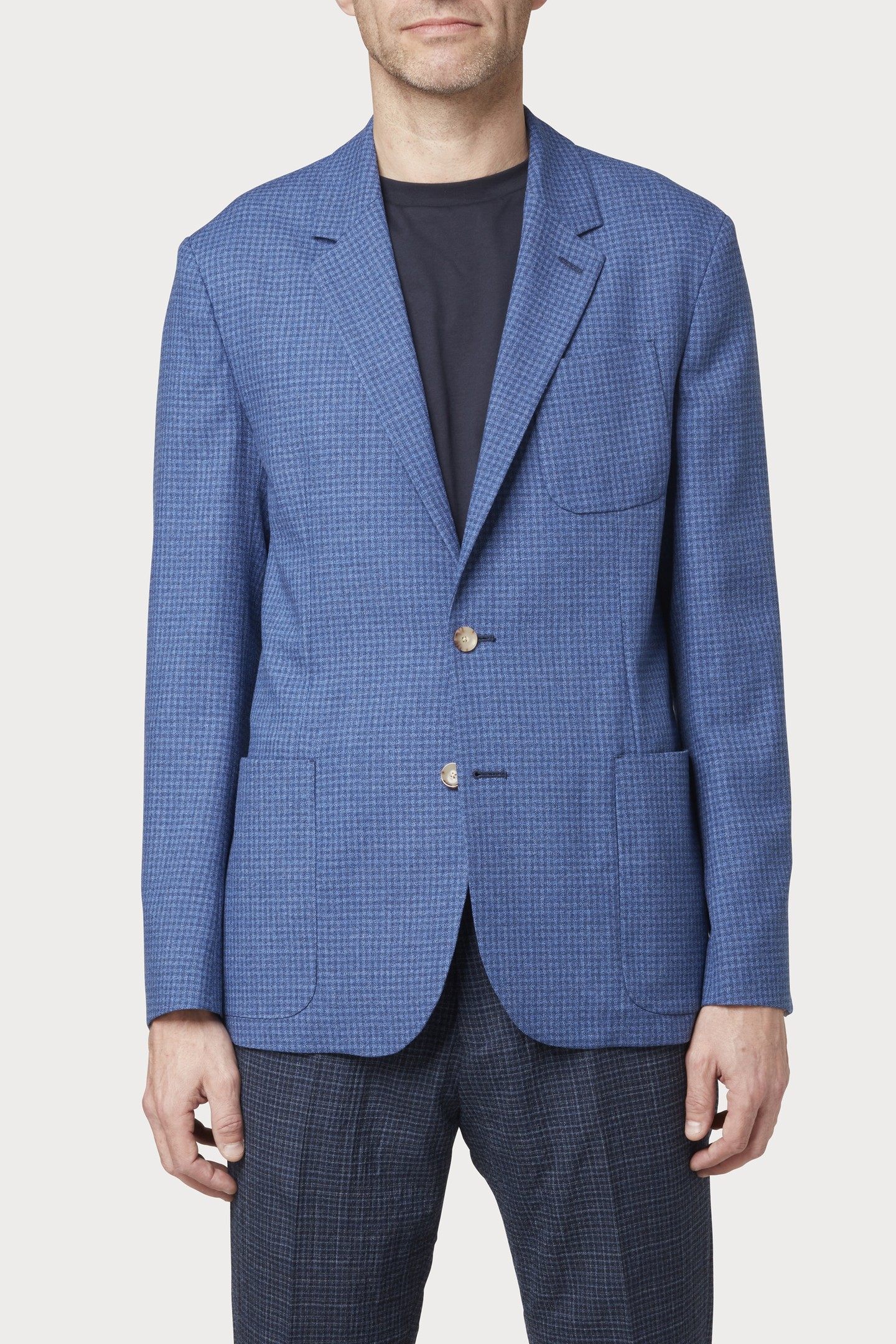 Paul Smith Mens 2 Btn Patch Pocket Jacket Cobalt Blue Maat: 48 | Blazers Outlet | Heren | Blauw