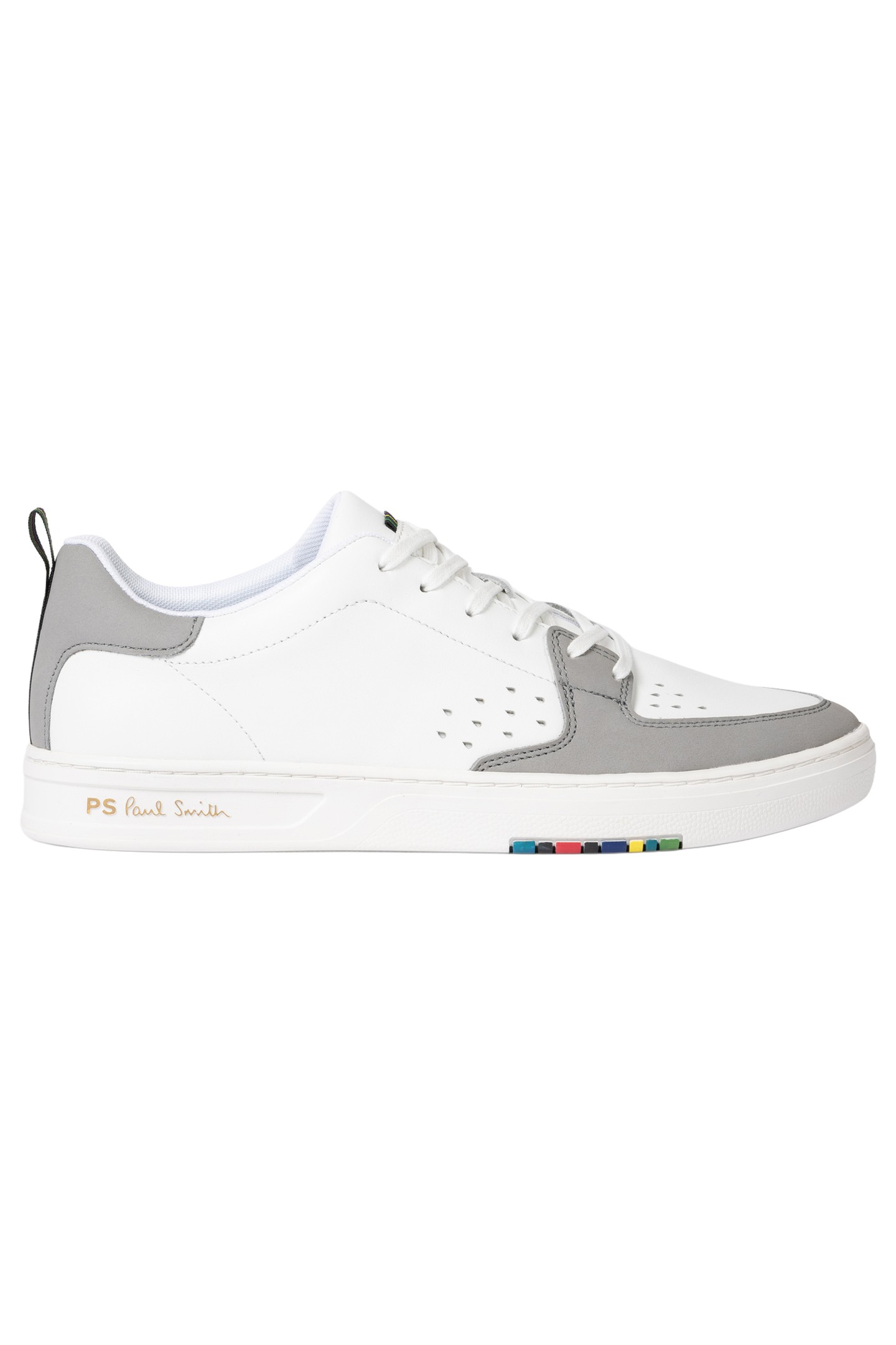 Paul Smith Mens Shoe Cosmo White Grey Toe White Maat: 6 | Sneakers Outlet | Heren | Grijs
