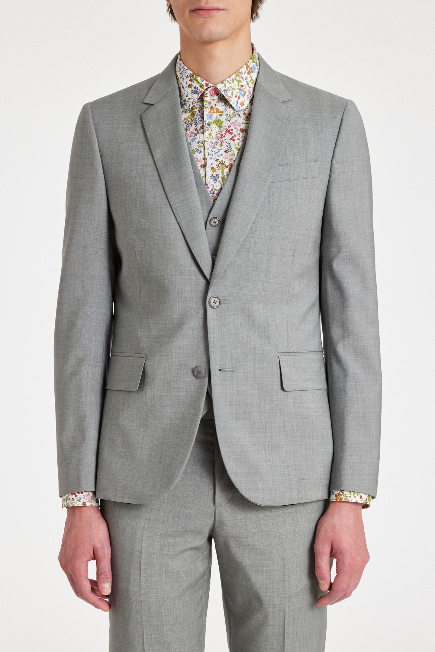 Paul Smith Mens Tailored Fit 3pce 2 Button Suit Emerald Green Maat: 54 | Kostuumbroeken Outlet | Heren | Grijs