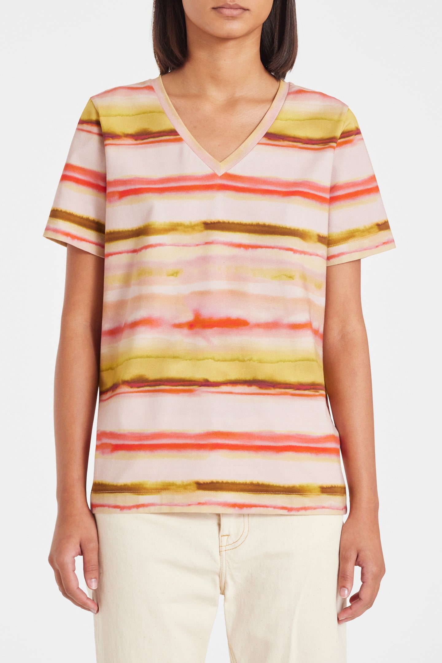 Paul Smith Womens Tshirt Powder Pink Maat: L | Tops Outlet | Dames | Roze