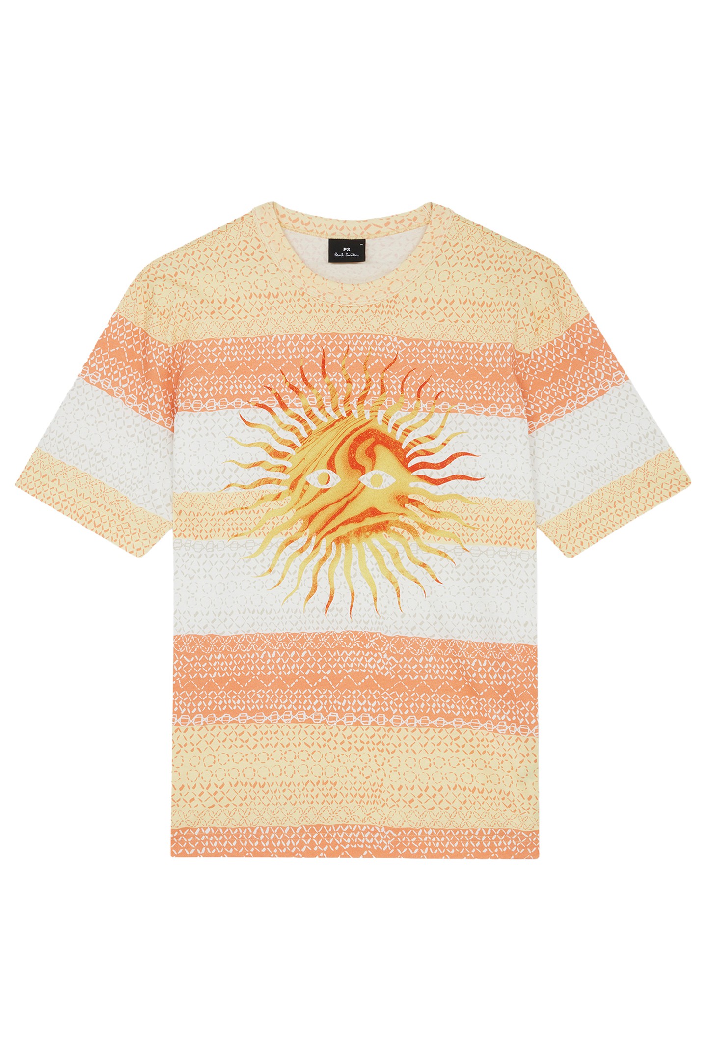 Paul Smith Mens Ss T Shirt Sun Stitch Goose Beak Maat: S | T-shirts met Print Outlet | Heren | Oranje