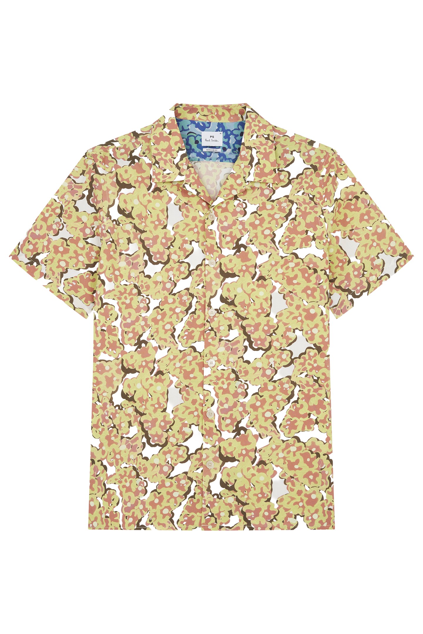 Paul Smith Mens Ss Regular Fit Shirt Ivory Maat: M | Casual Overhemden Outlet | Heren | Geel