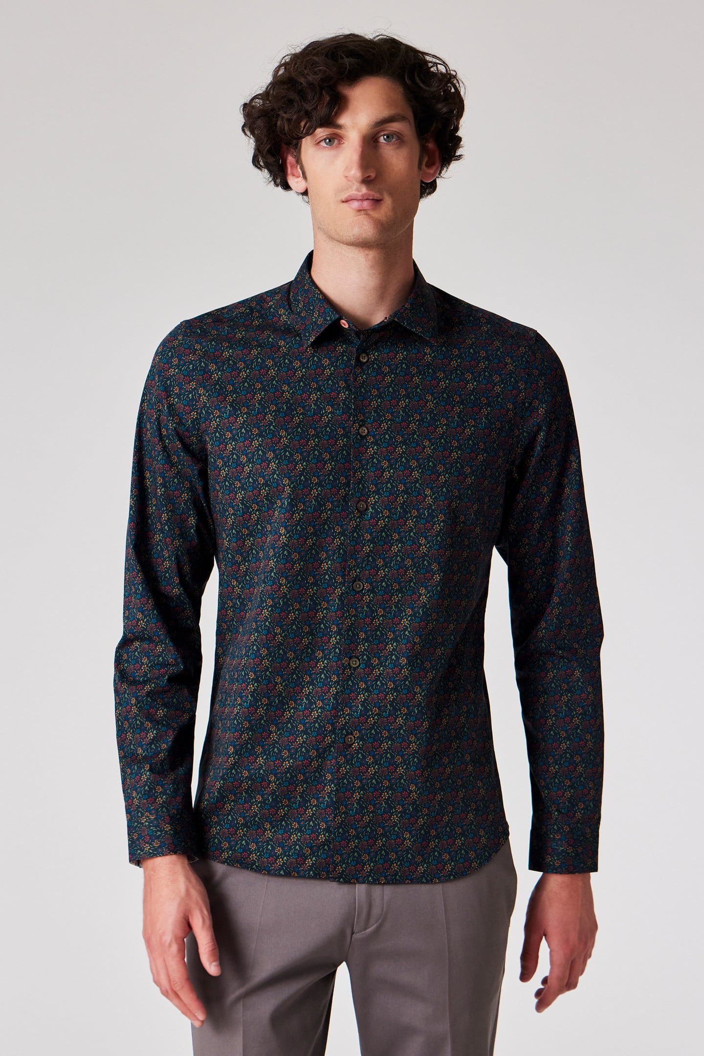 Paul Smith Mens Slim Fit Shirt Very Dark Navy Maat: XXL | Casual Overhemden Outlet | Heren | Blauw