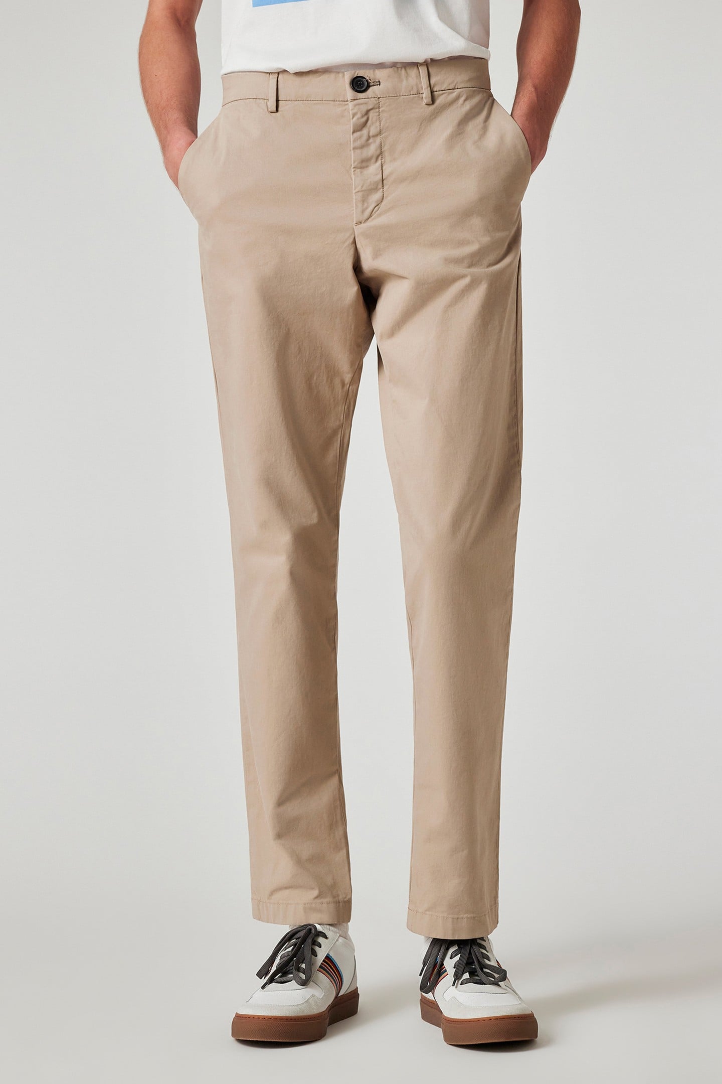Paul Smith Mens Mid Fit Clean Chino Bs Zeb Light Beige Maat: W28 R | Chino's Outlet | Heren | Beige
