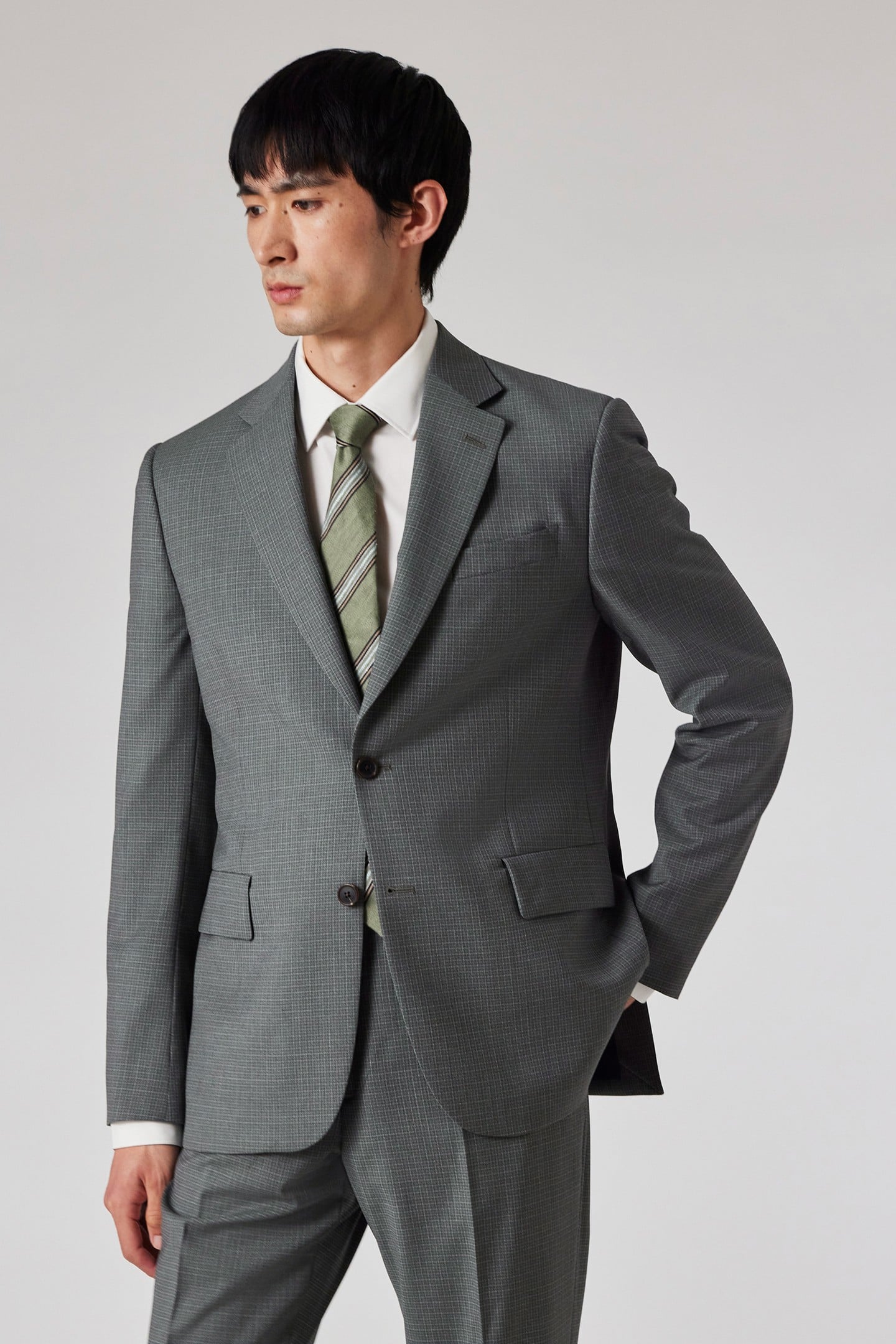 Paul Smith Mens Tailored Fit 2 Button Suit Green Maat: 46 | Kostuumbroeken Outlet | Heren | Groen