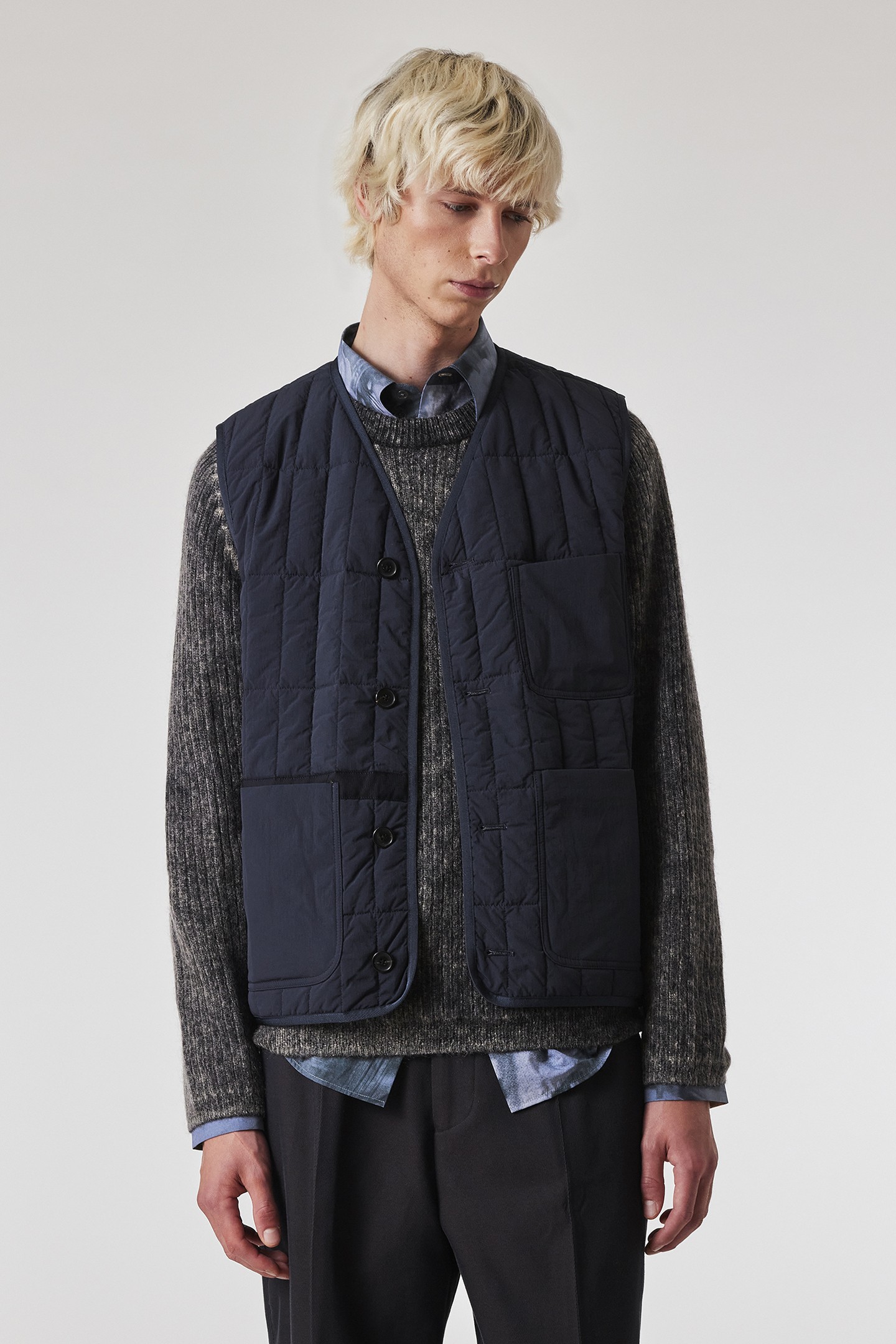 Paul Smith Mens Quilted Gilet Navy Maat: M | Bodywarmers Outlet | Heren | Blauw