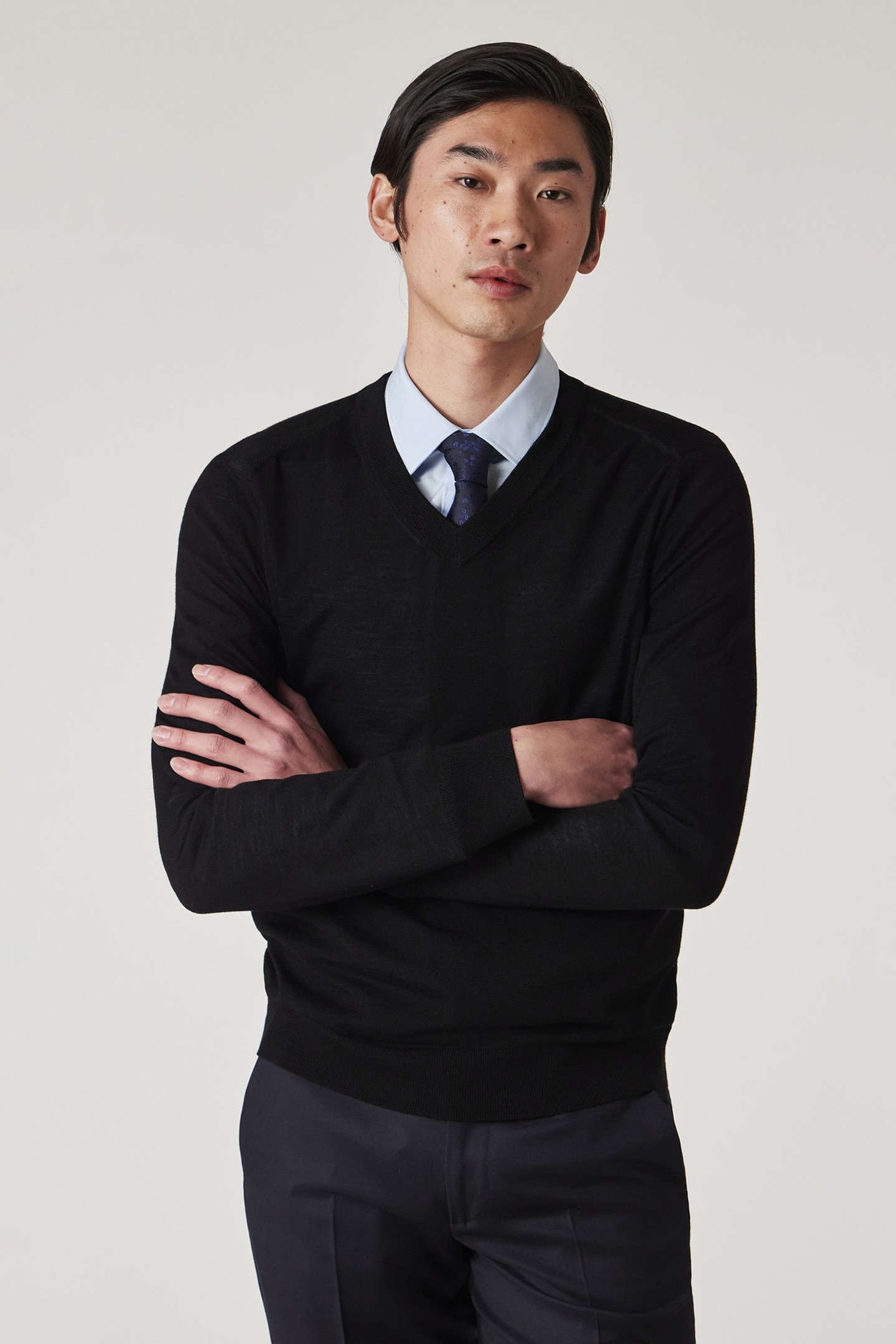 Paul Smith Mens Sweater V Neck Black Maat: XL | Sweaters Outlet | Heren | Zwart